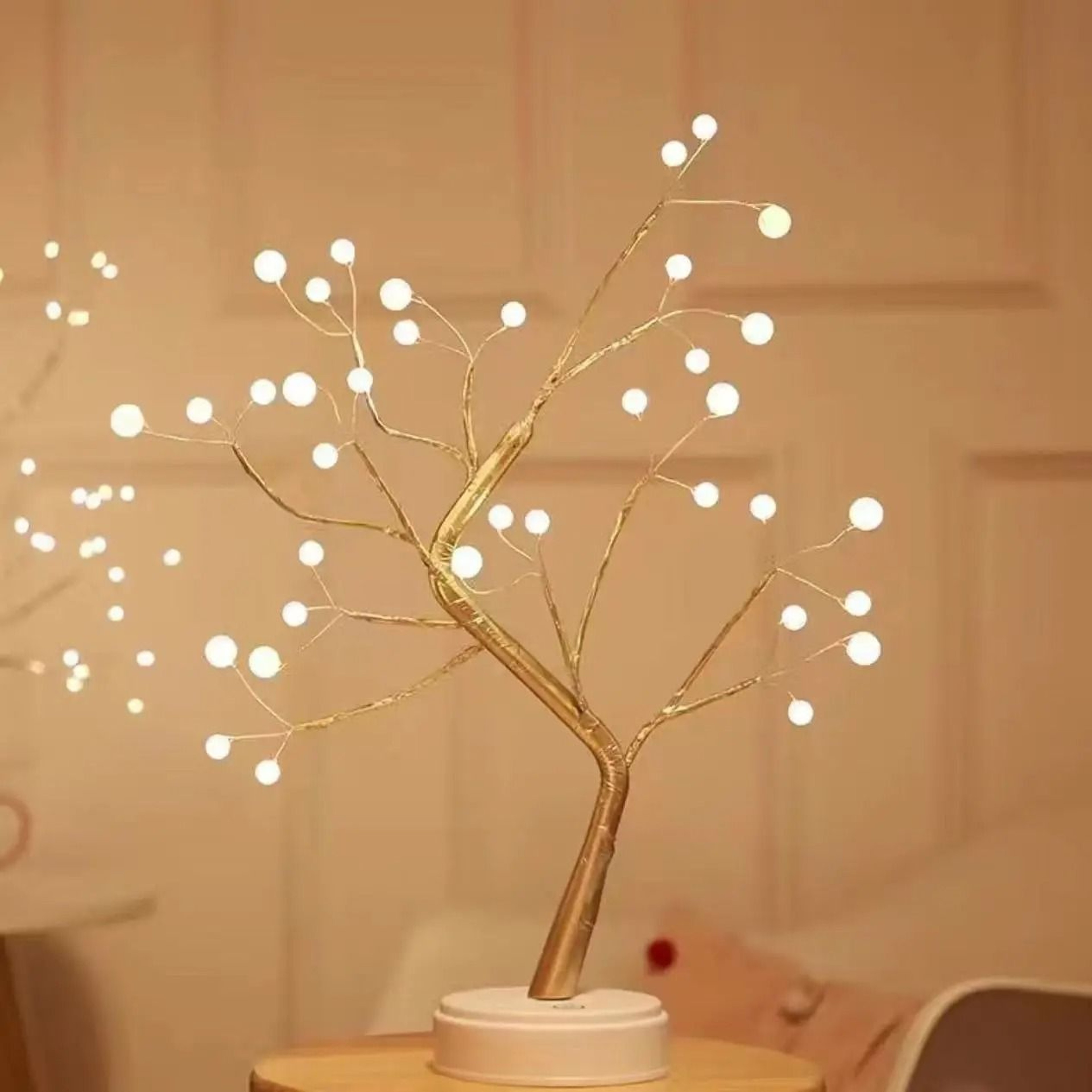 Artificial Bonsai Desktop Tree Lamp  USBBattery Powered LED Night Light 9