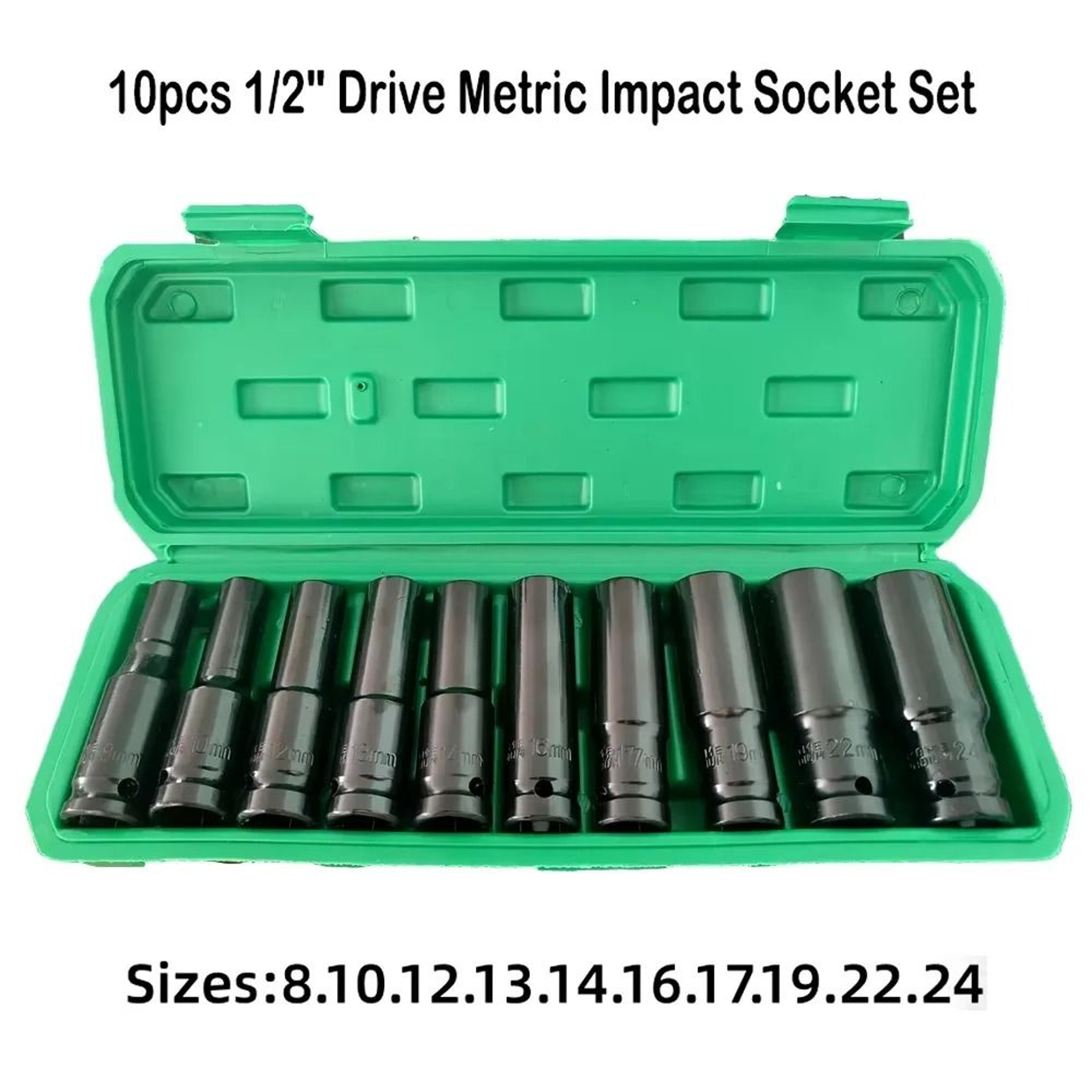 Drive Metric Impact Socket Set  HeavyDuty Deep Universal Socket Set For Pneumatic Tools 7