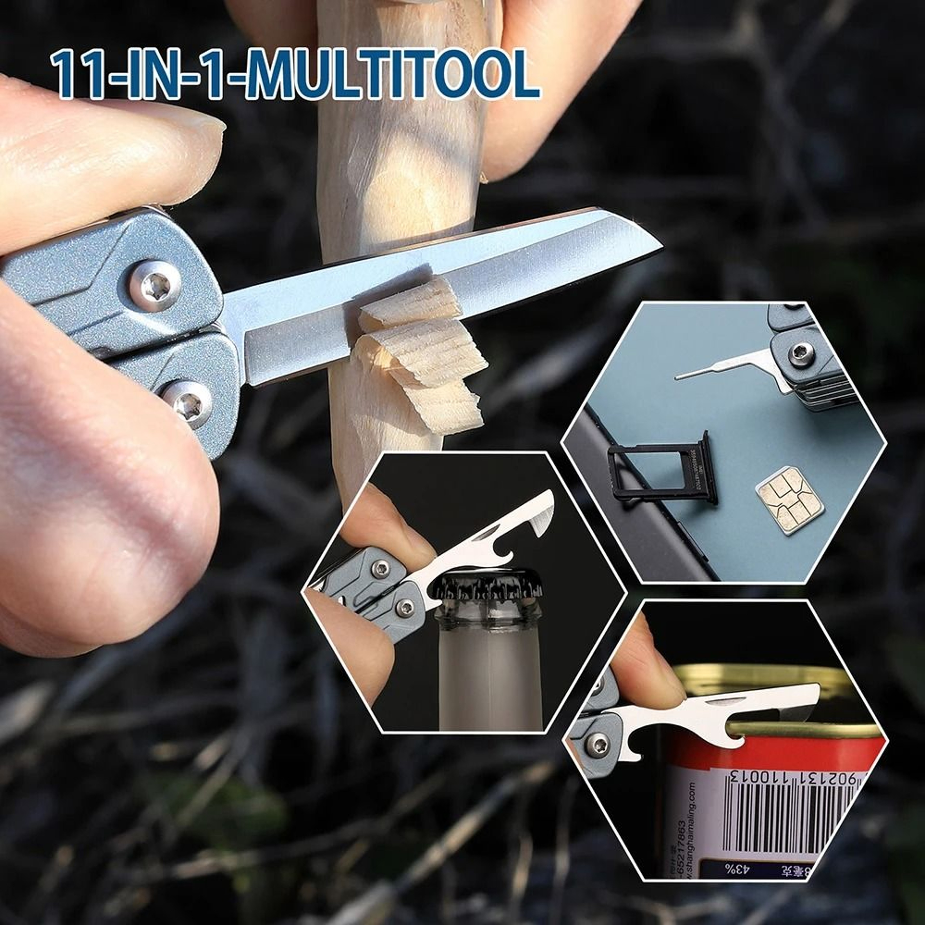 11In1 Mini MultiTool  Precision EDC Pliers  Folding Outdoor Equipment 1
