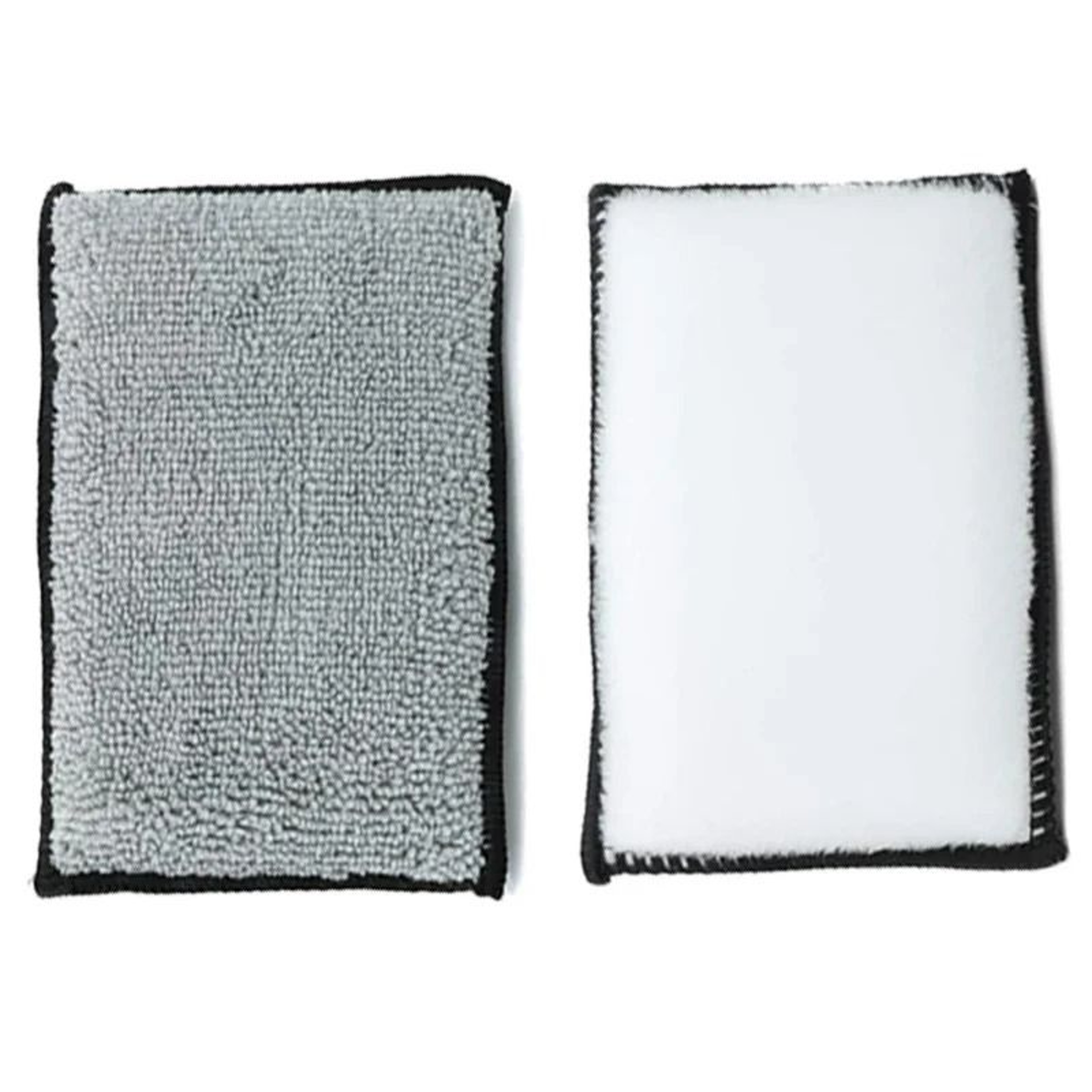 2Piece DoubleSided Microfiber Scrubbing Sponges  Premium Auto Detailing  Leather Care Tools 5