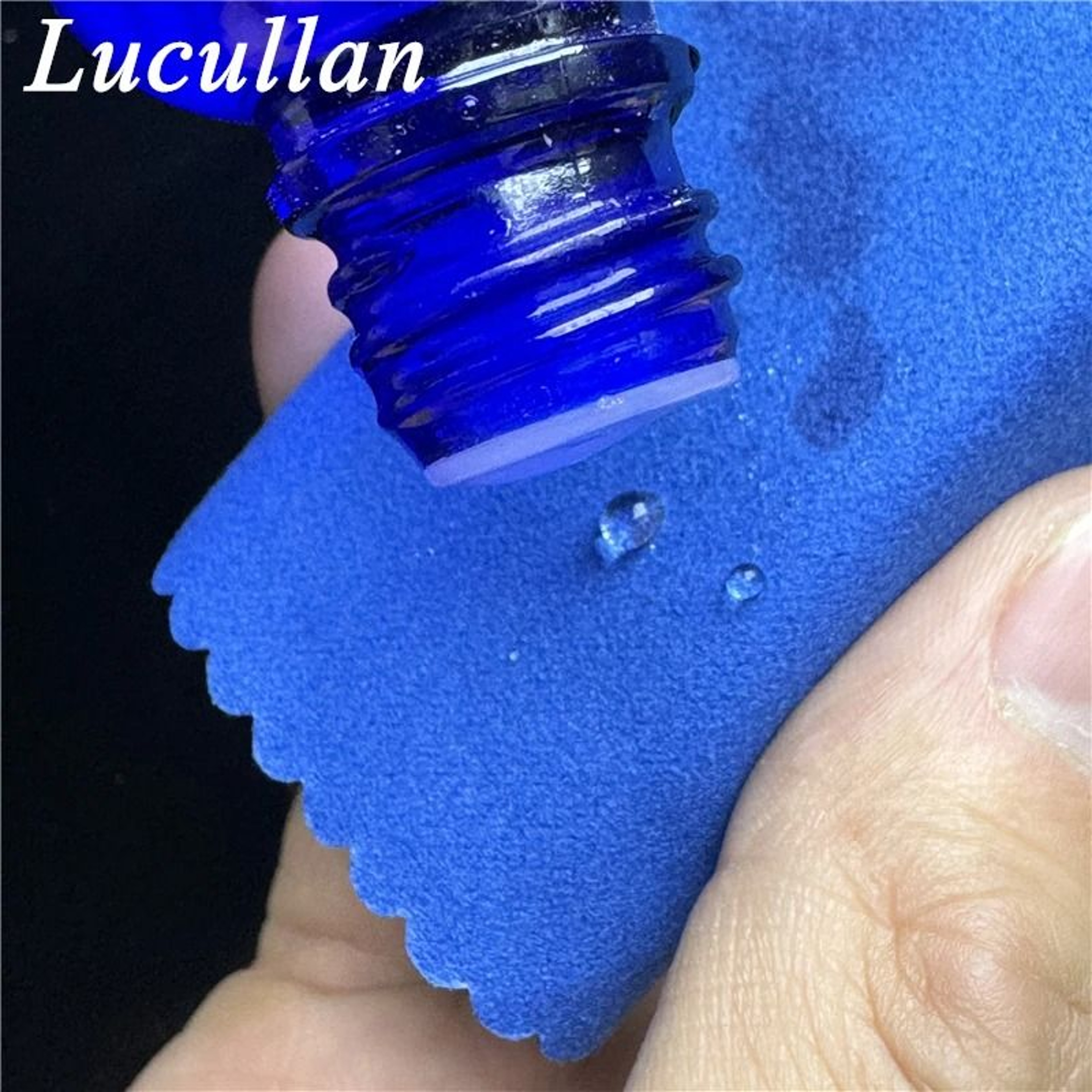 Ceramic Coating Applicator Kit  Premium Purple Applicator  Blue Suede Detailing Cloths 5