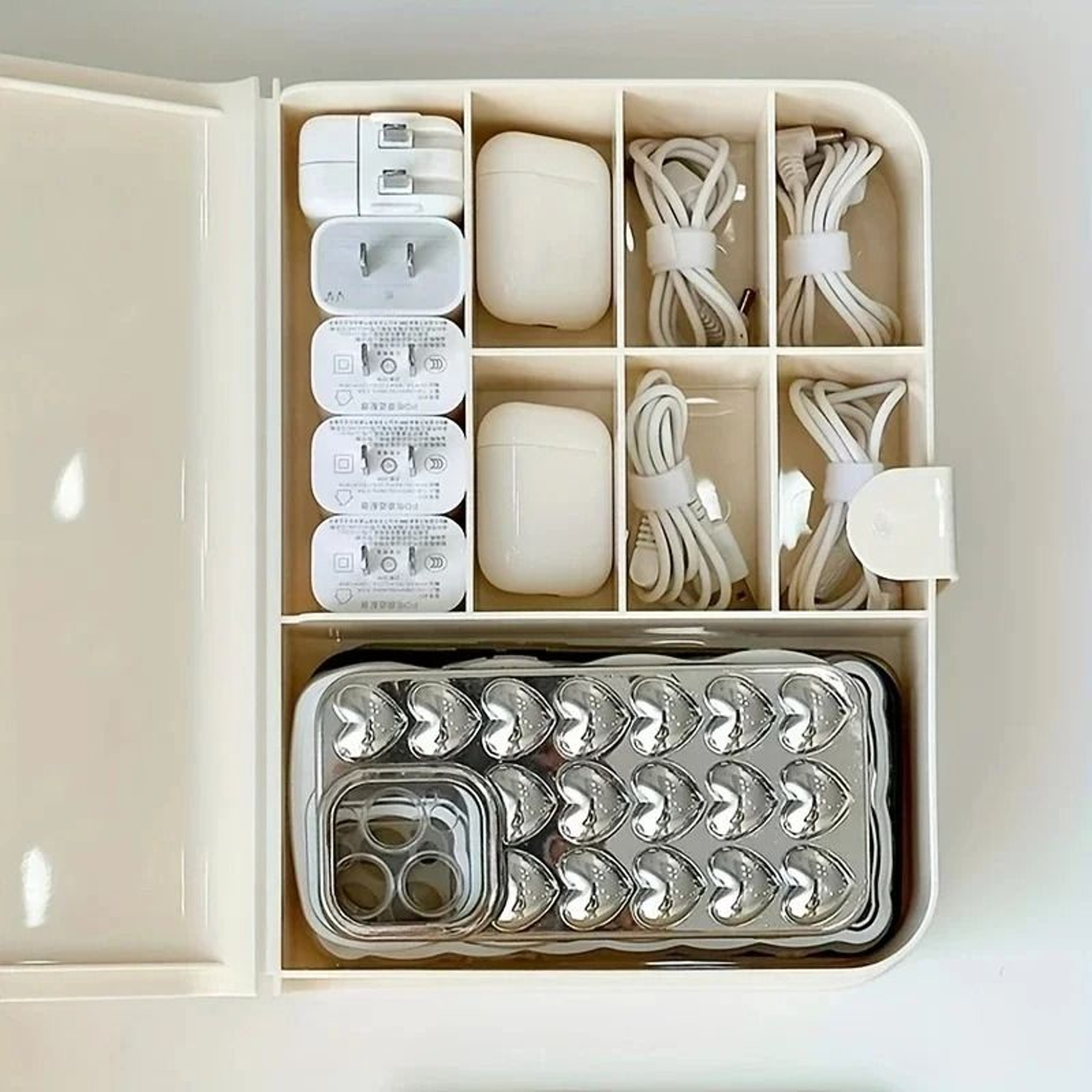 Power Cord Organizer  Desktop Cable Management  Data Cable Storage Box 3