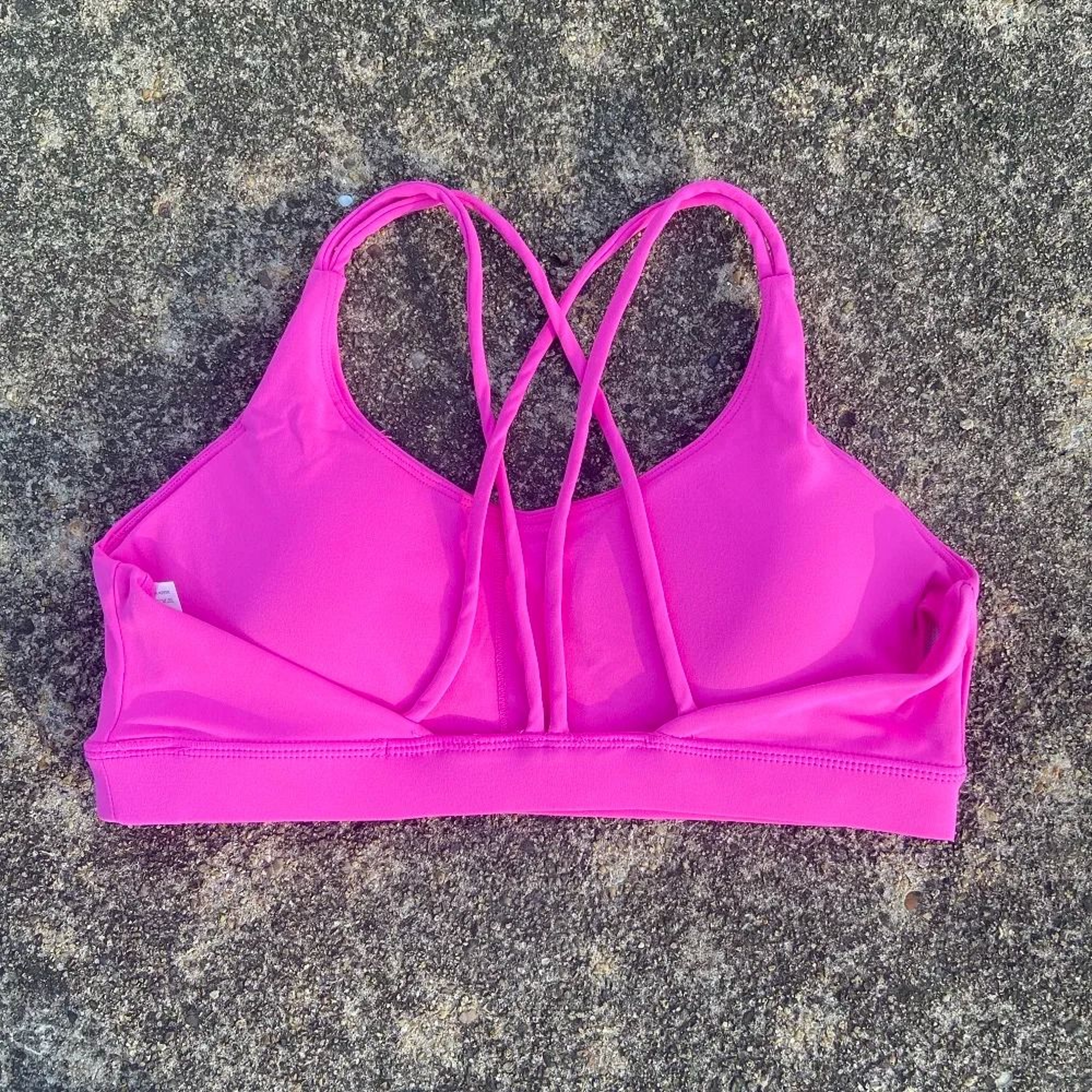 HighStrength Fitness Bra  Soft Solid Color Tight Sport Top With Integrated Chest Pad 14