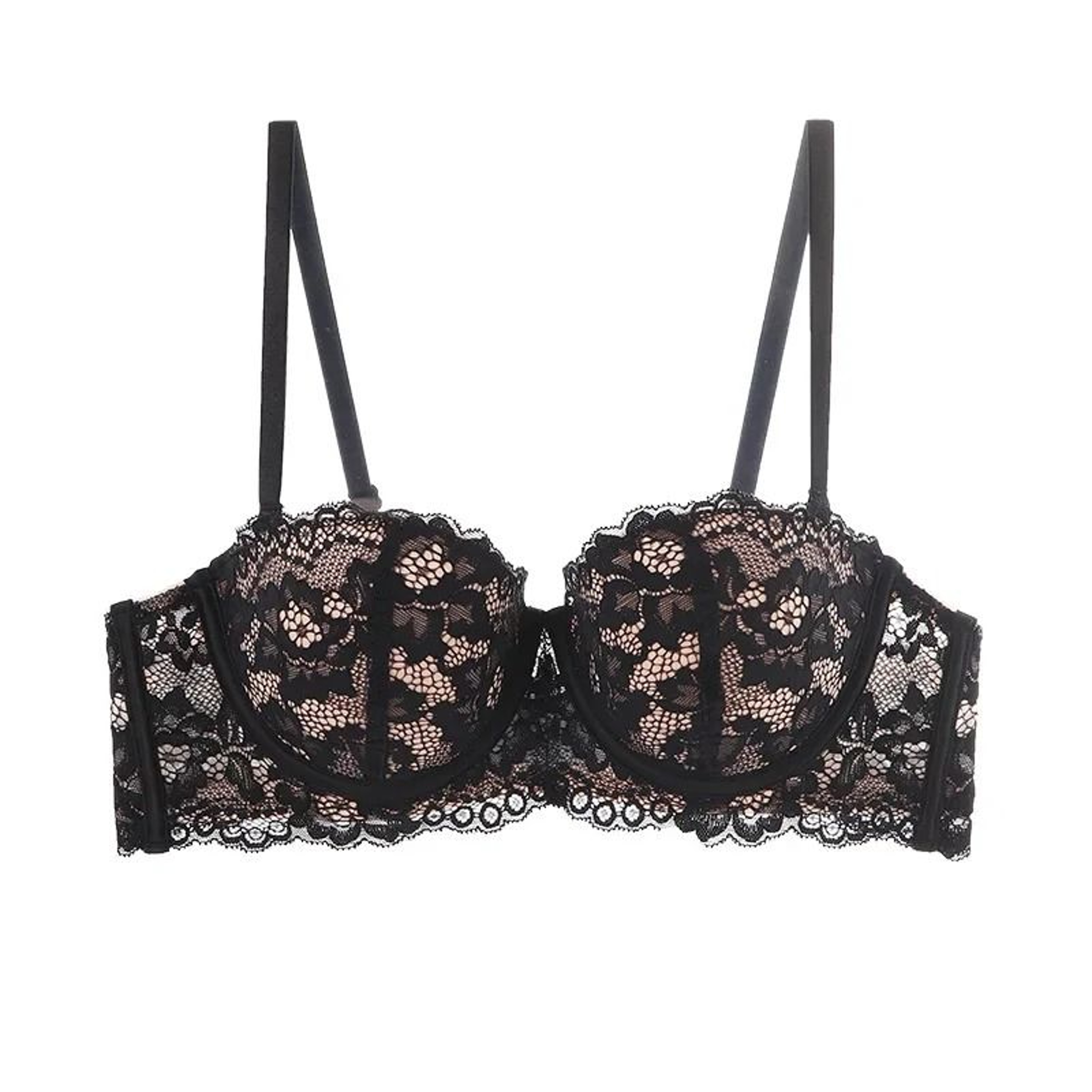 12 Cup Lace PushUp Bra  Sexy Floral Underwire Underwear  Comfortable HalfCup Lingerie 6