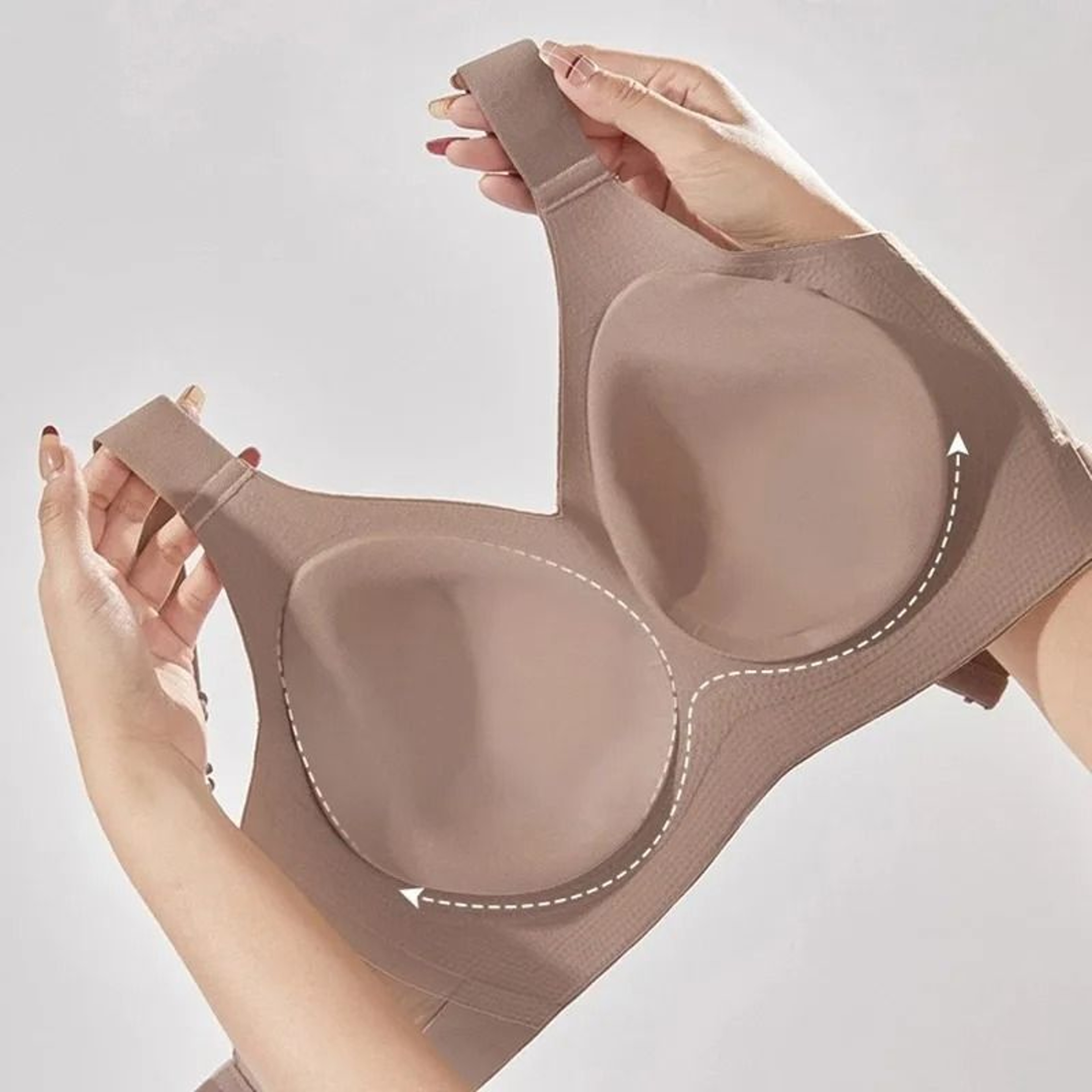 Large Size Traceless Womens Underwear  Breathable HighQuality Bra Without Steel Rings For Sports  G 5