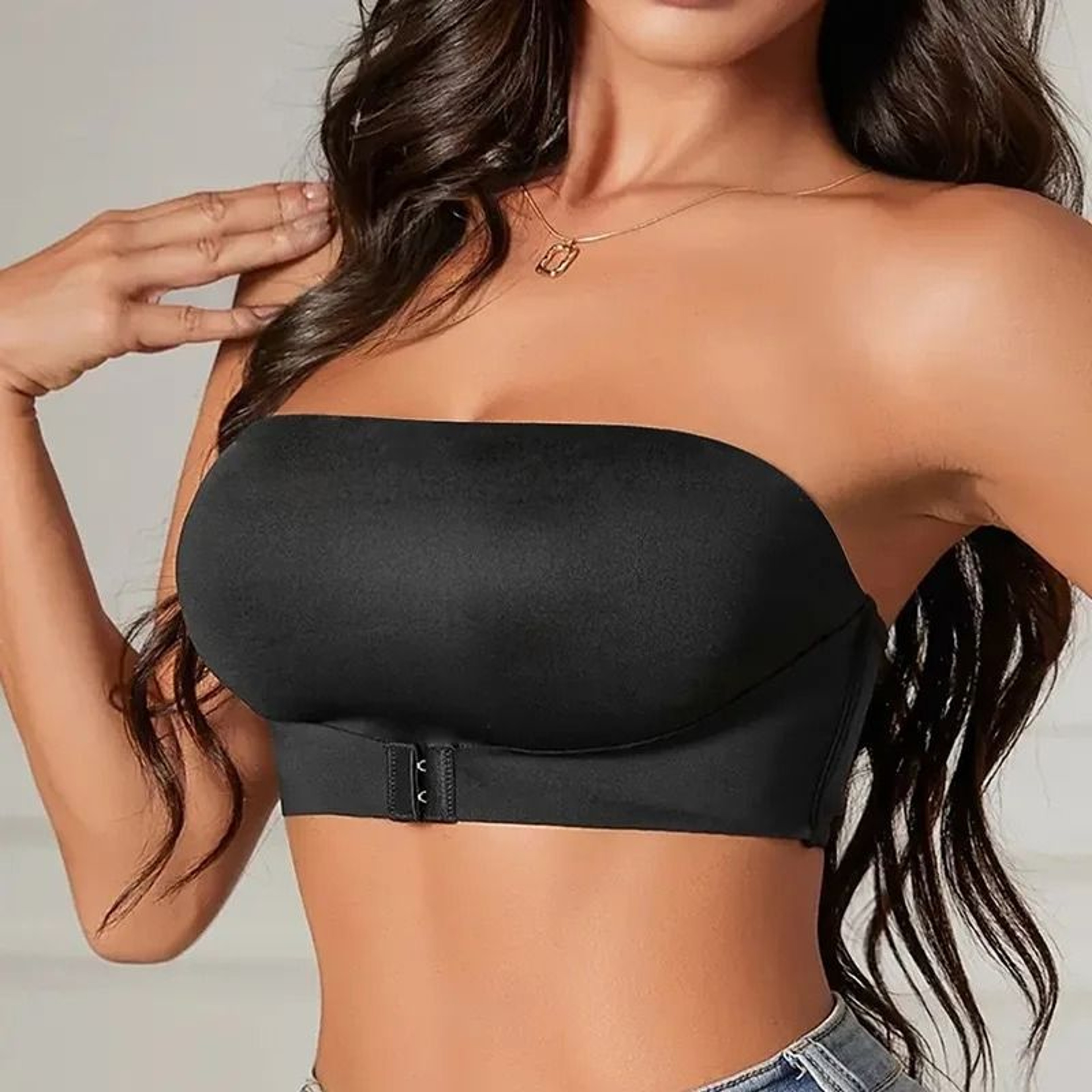 Seamless NoPadding Strapless PushUp Bra 1