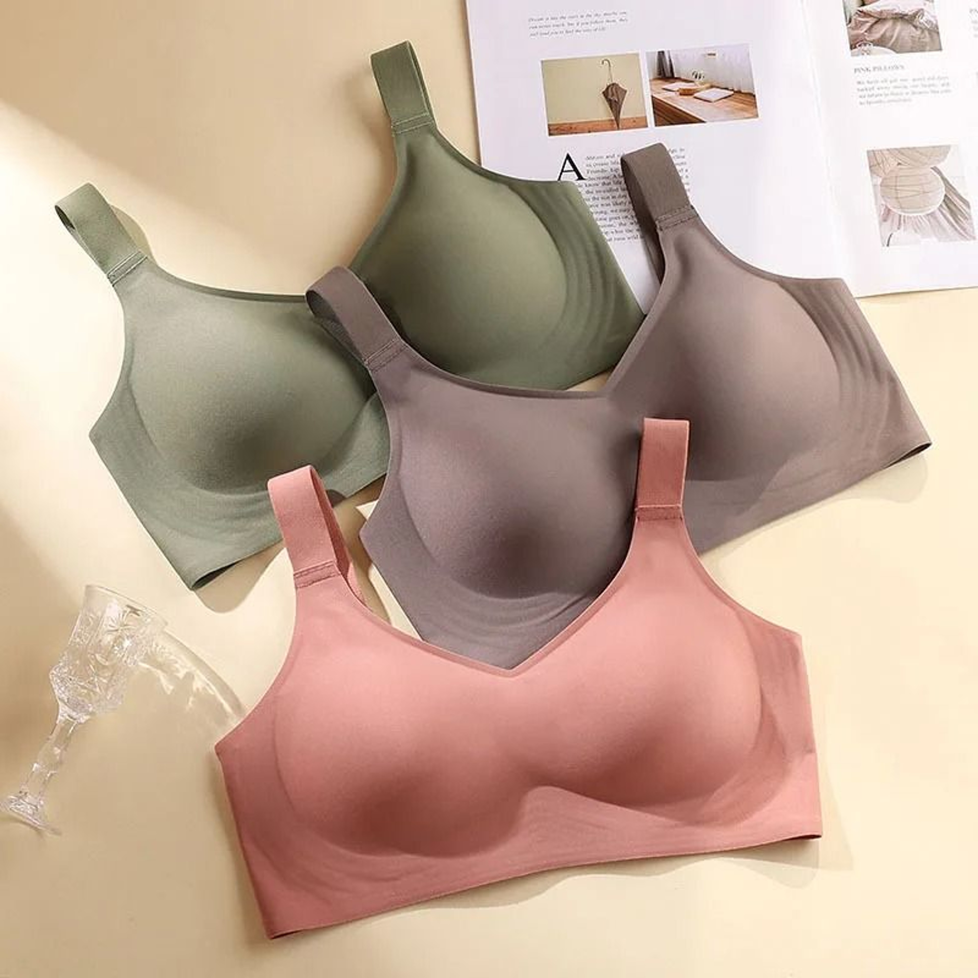 Beautiful Back Seamless Soft Support PushUp Bra 0
