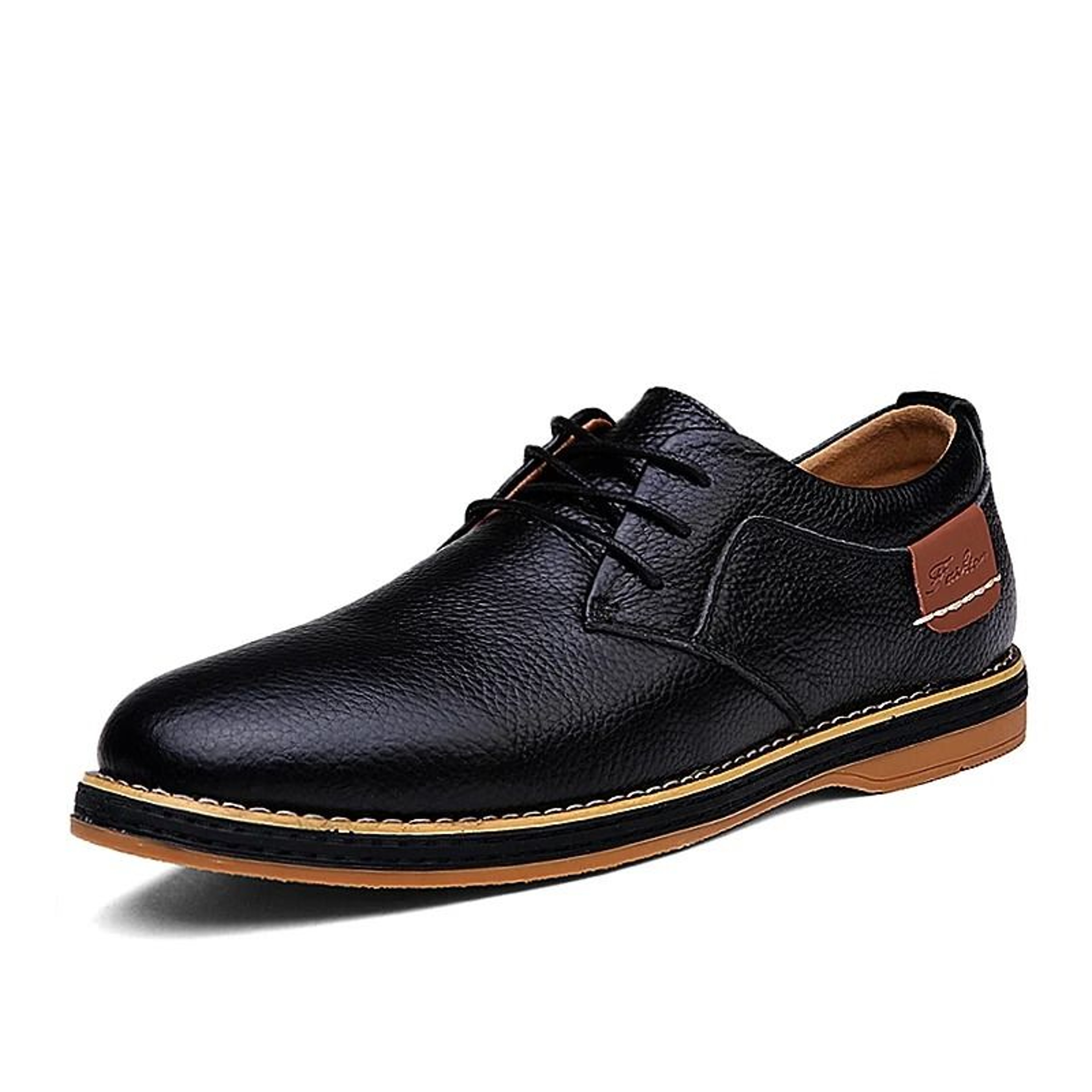 Mens Genuine Leather Brogue Oxford Dress Shoes 6