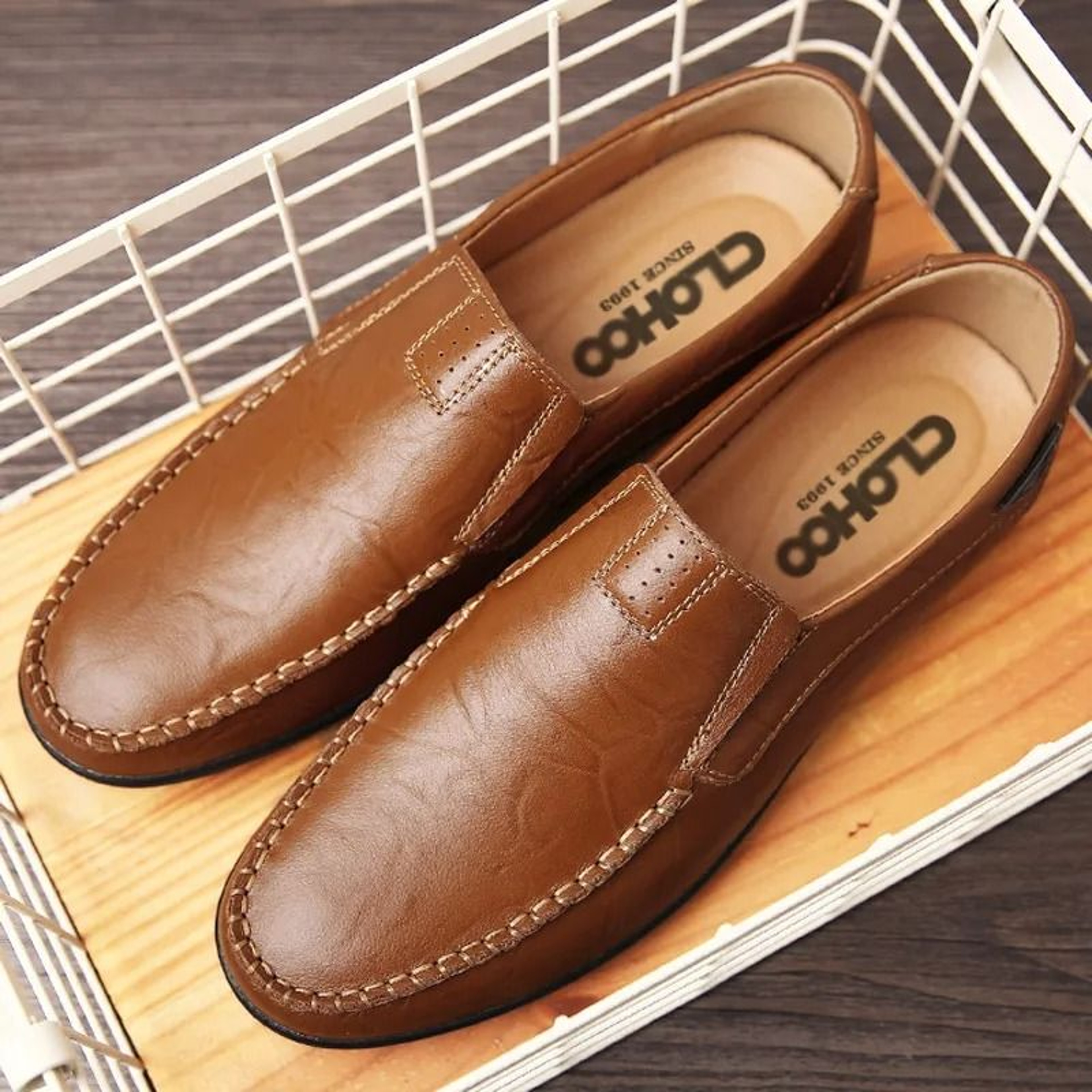 Mens Handmade Comfort Driving Loafers 1