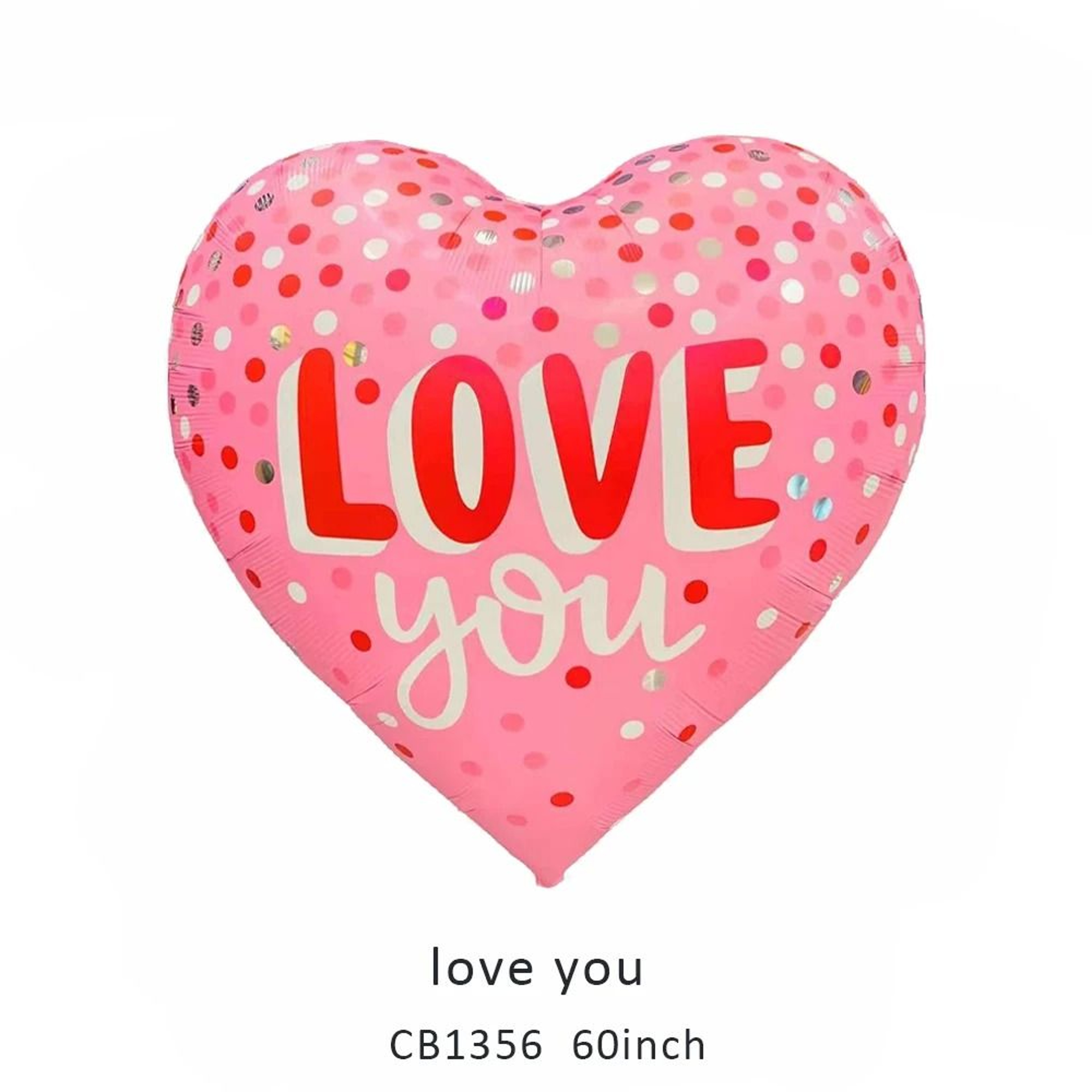 Oversized Love Heart Foil Balloon 1