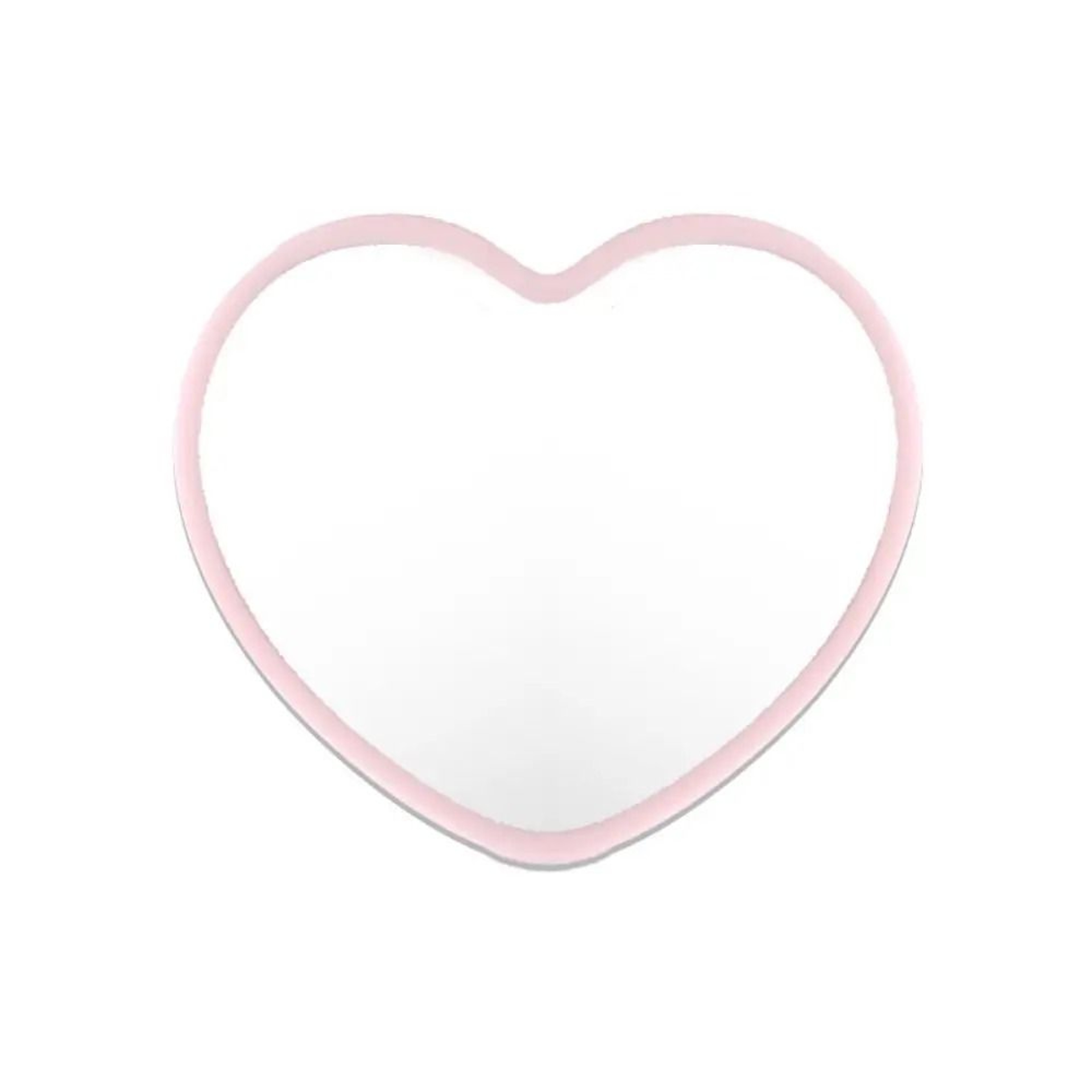Charming HeartShaped Handheld Beauty Mirror 8