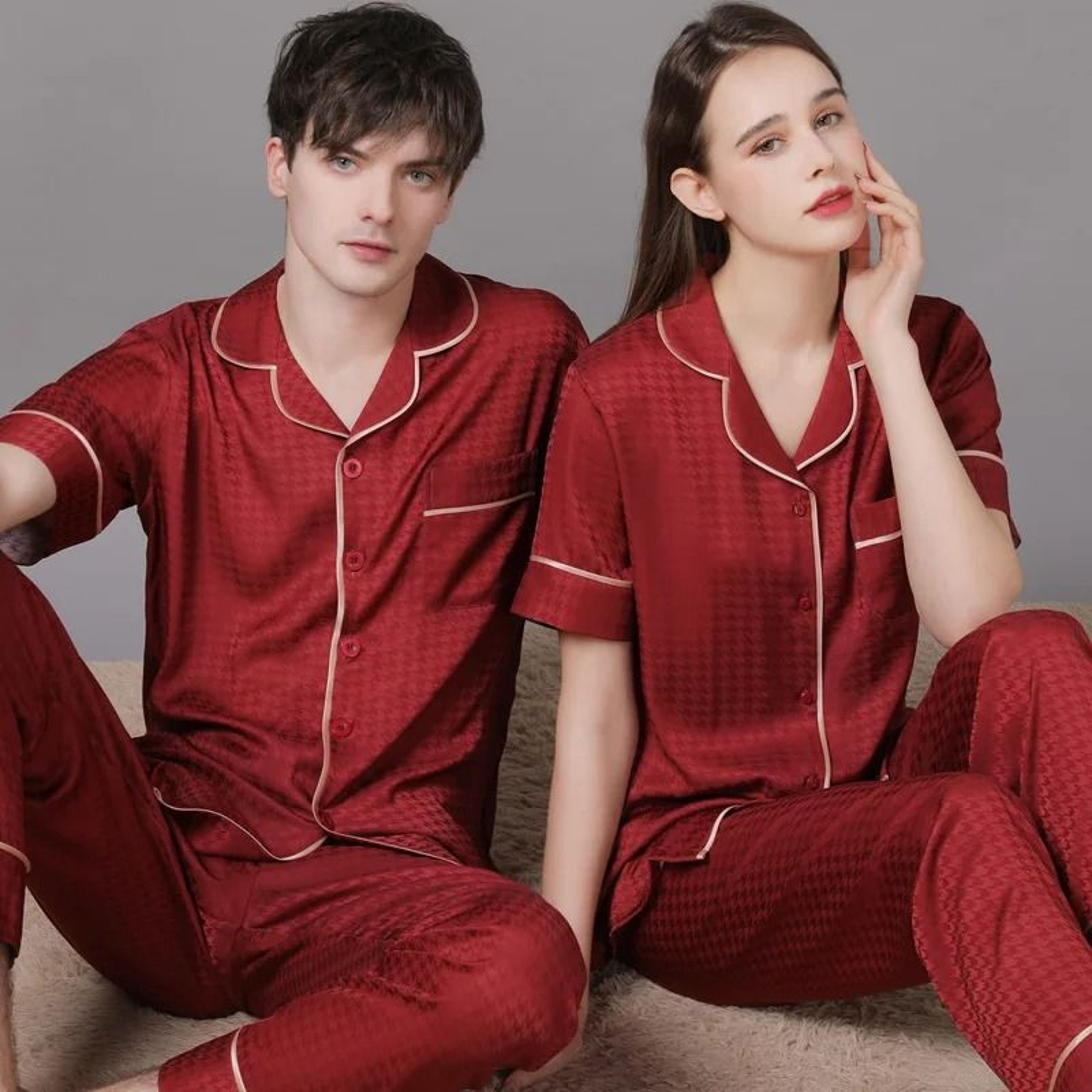Midnight Silk Luxe Summer Couples Set 10