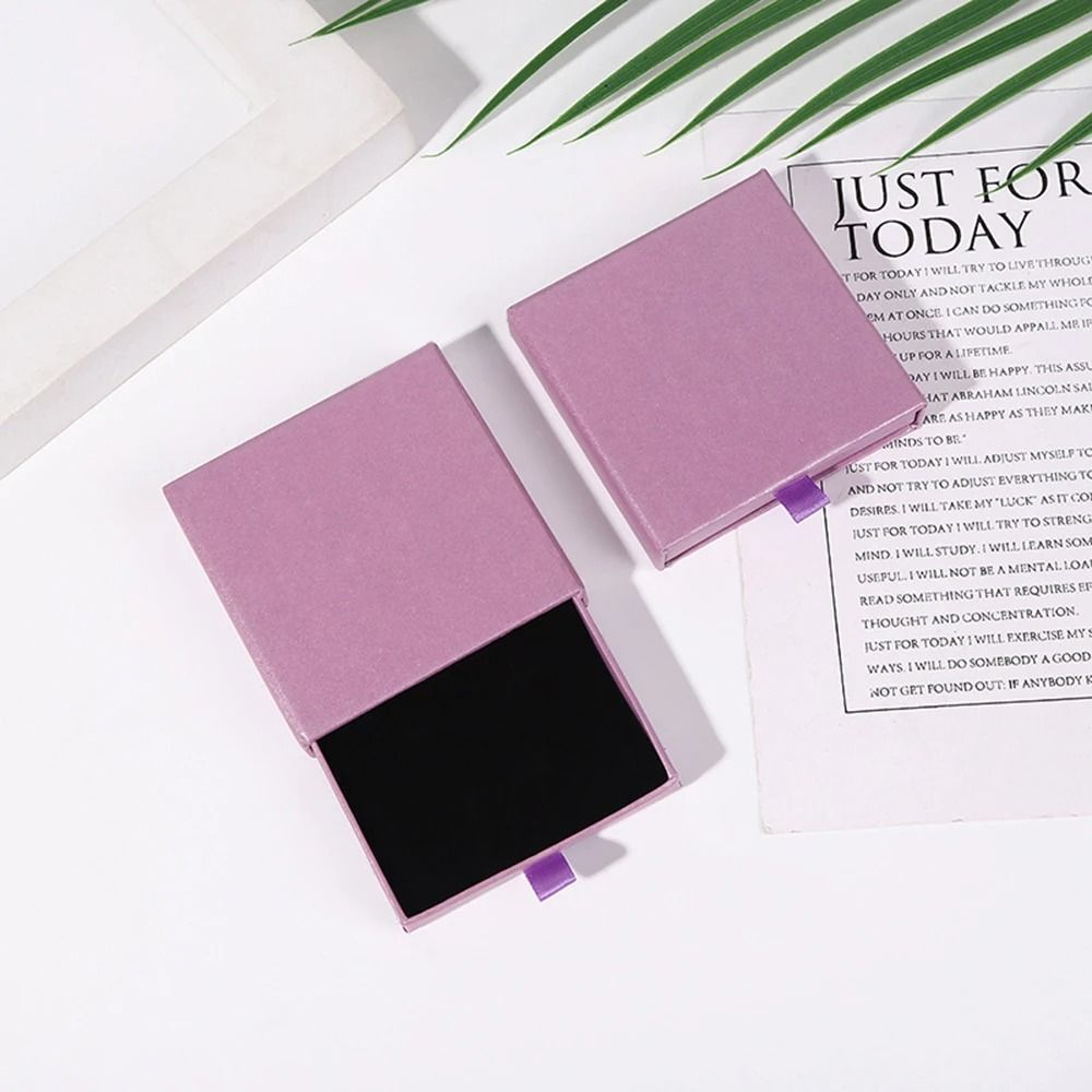 Creative Drawer Jewelry Packaging Box  Solid Color Cardboard Storage Organizer 3