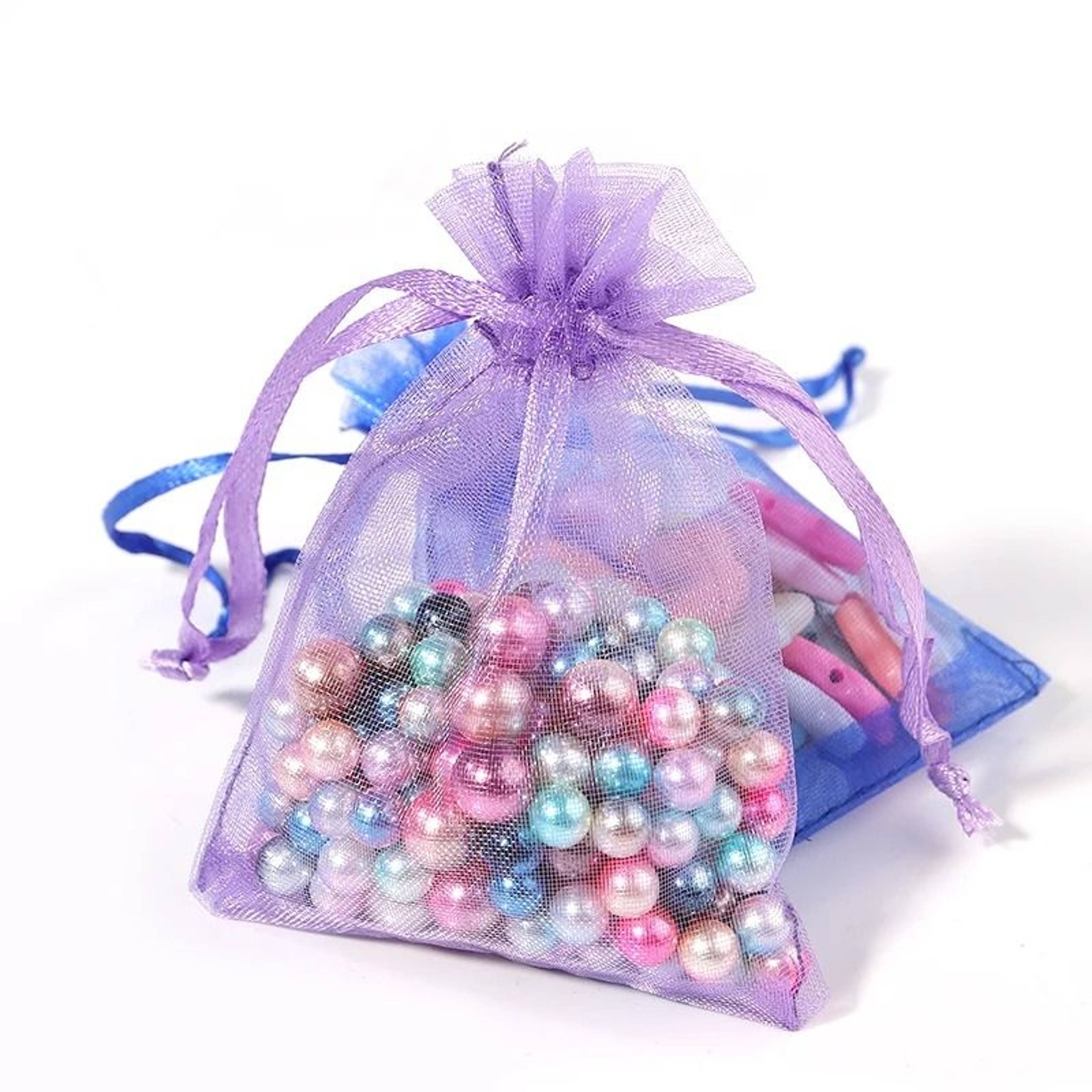 Drawable Organza Bags  Transparent Jewelry  Wedding Pouches 1