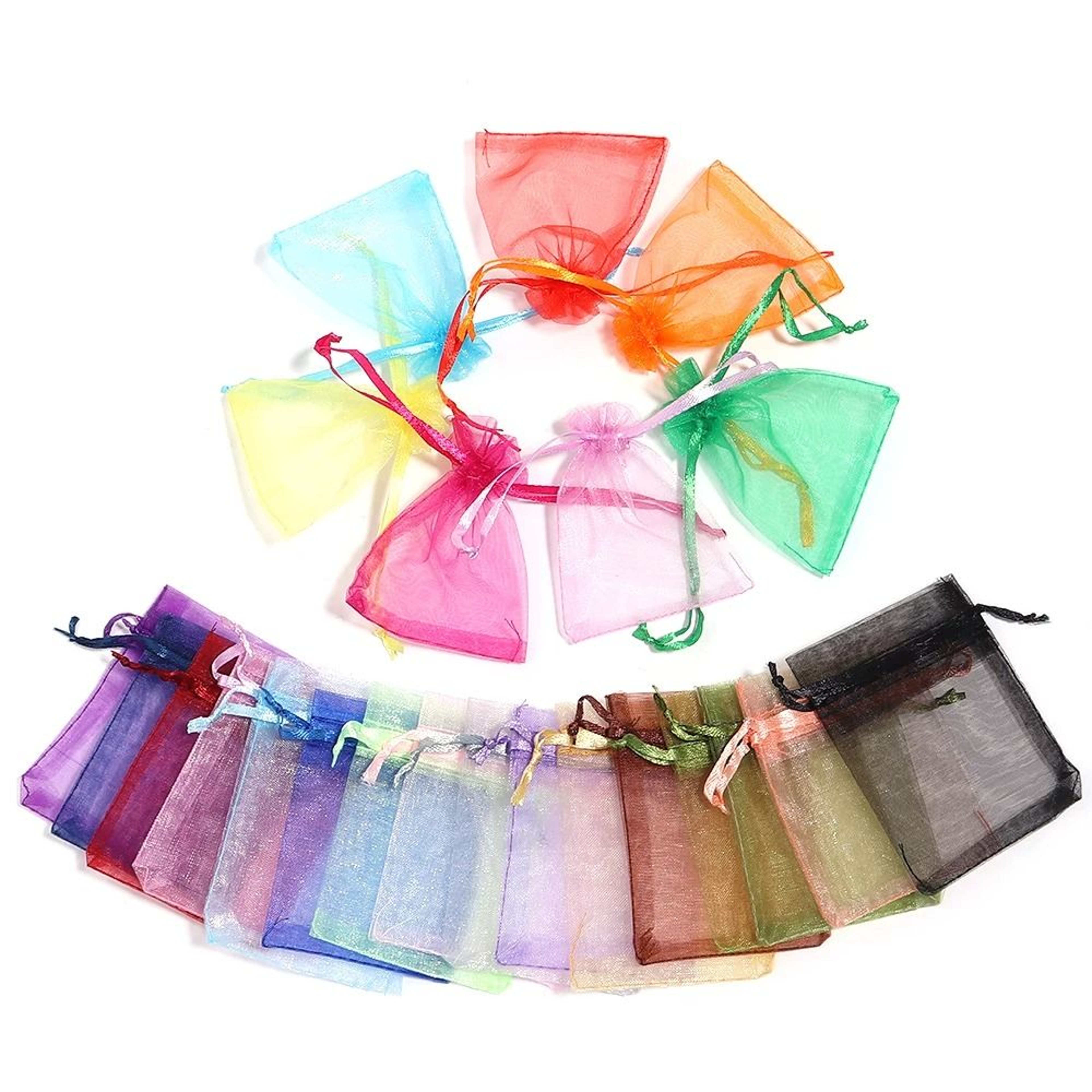 Drawable Organza Bags  Transparent Jewelry  Wedding Pouches 5