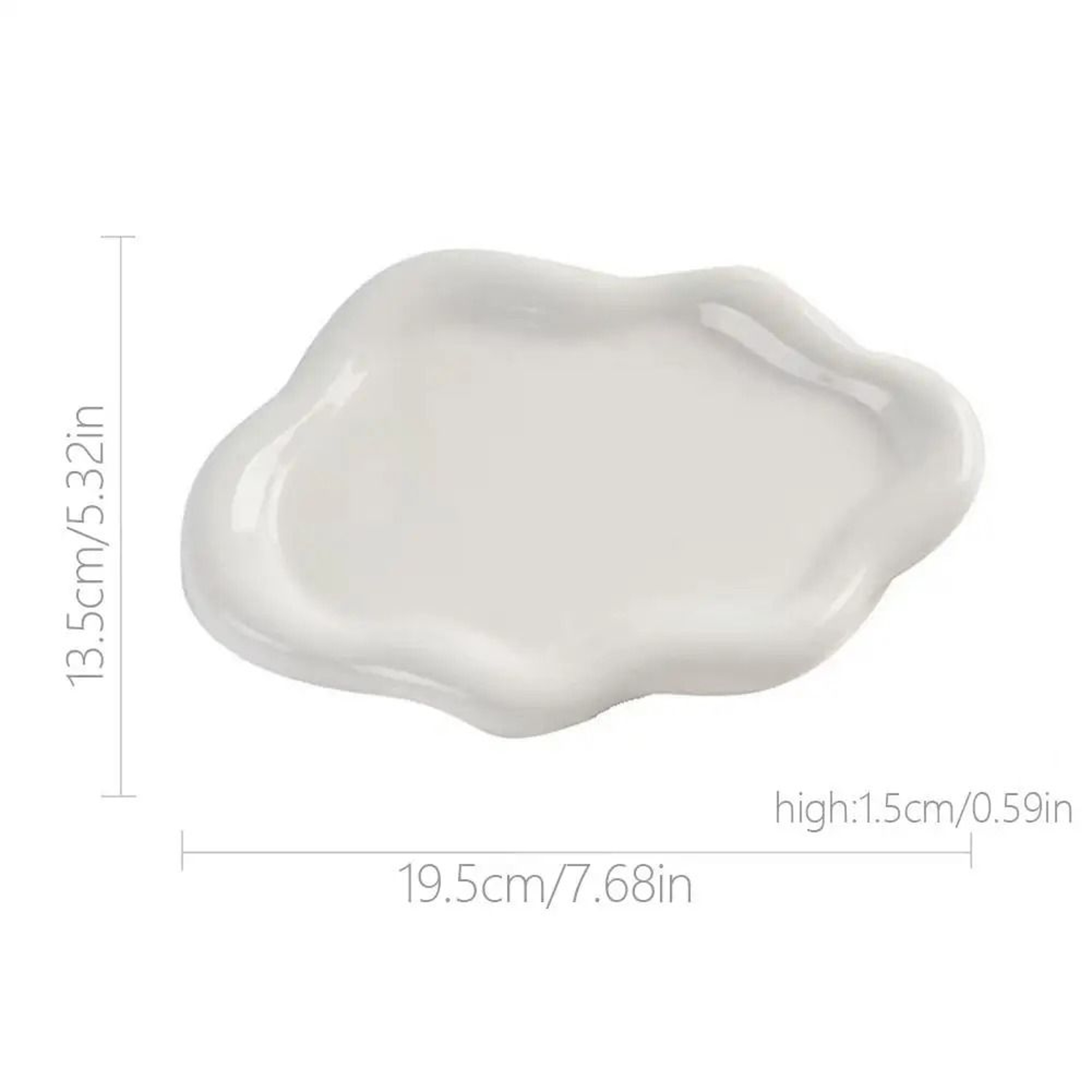 CloudShaped Jewelry Storage Tray  Creative Electroplated Desktop Dish 5