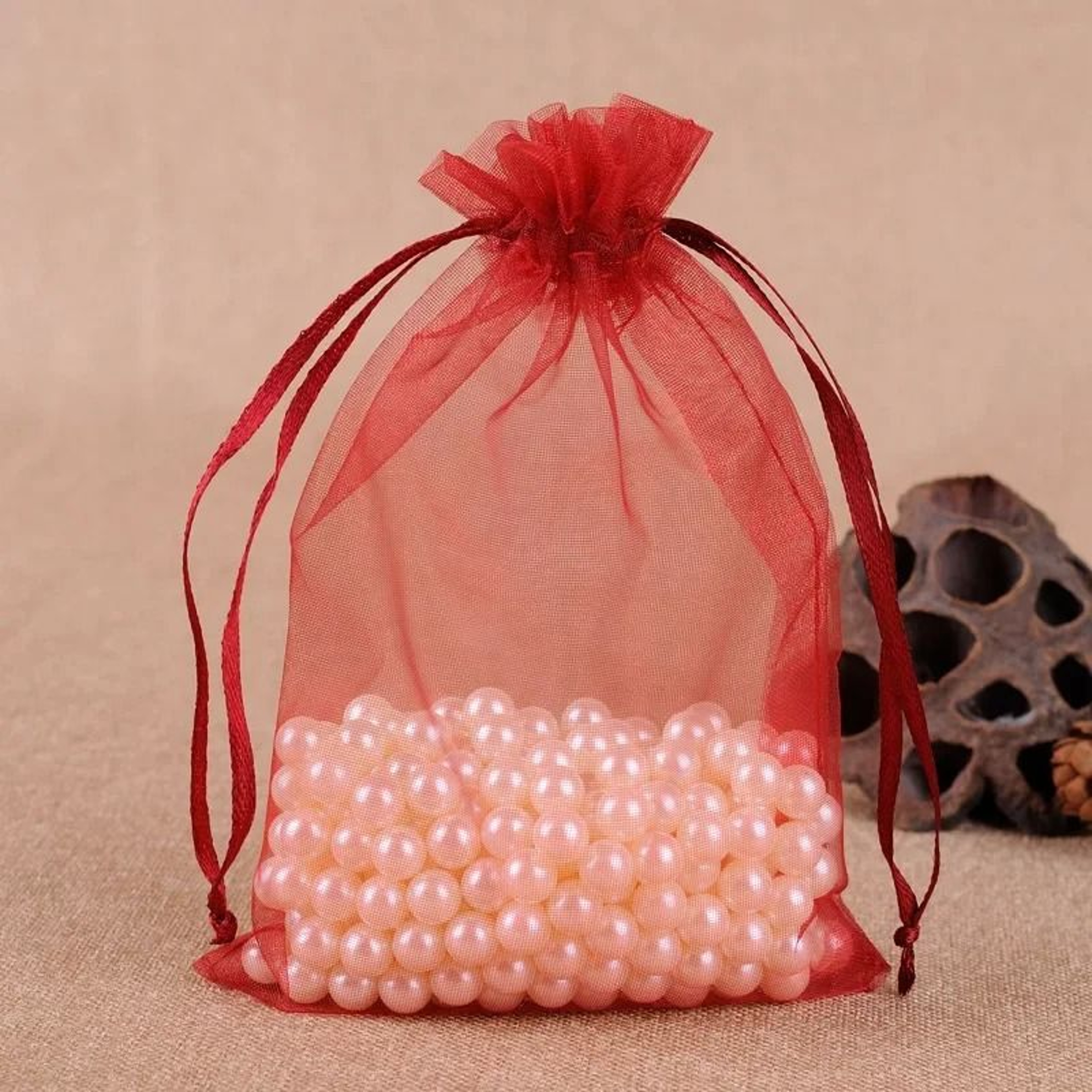 Elegant Drawstring Jewelry Pouches  50 Pcs Gift  Party Bags 10