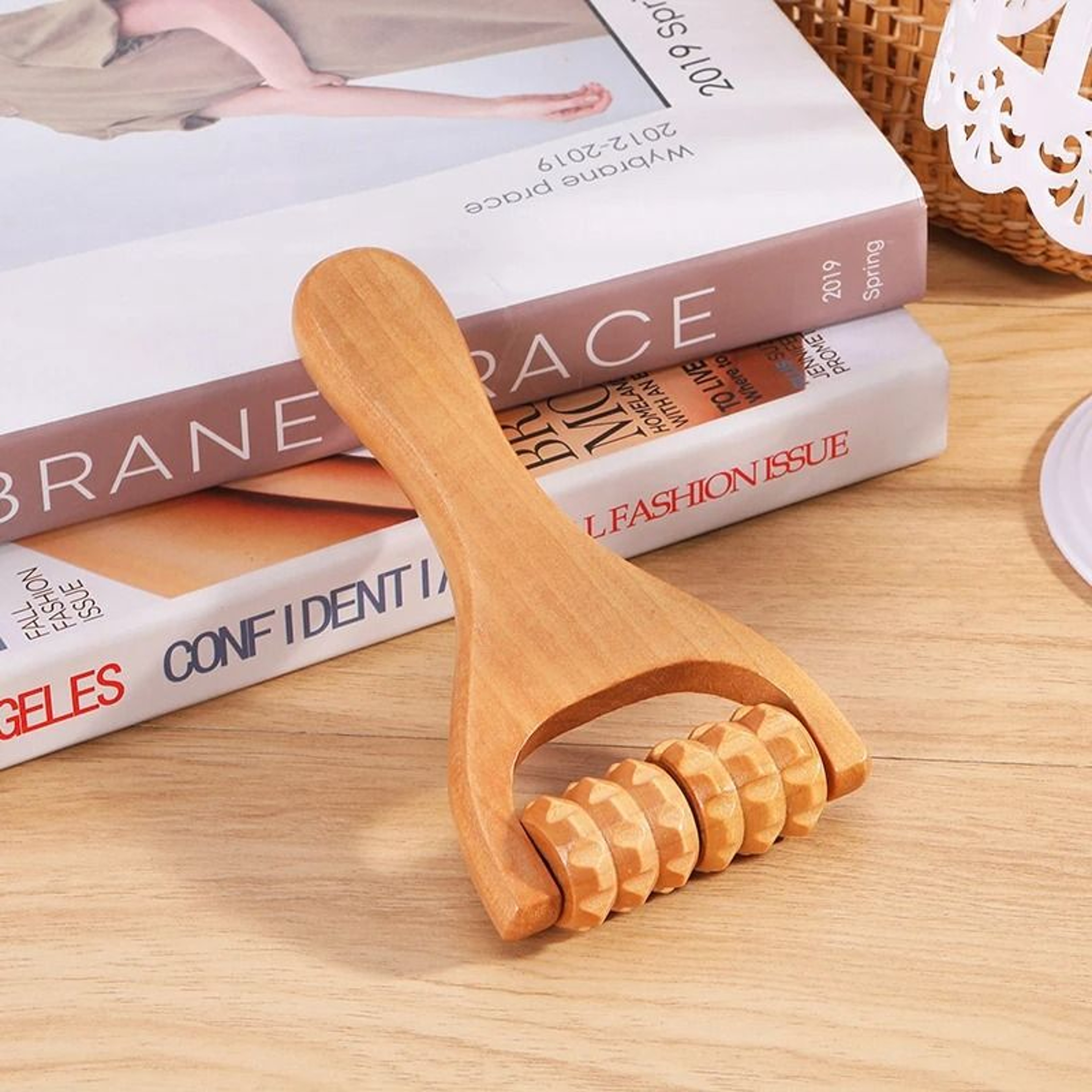 Wooden Roller Massager  Universal Handheld Relief Tool 2