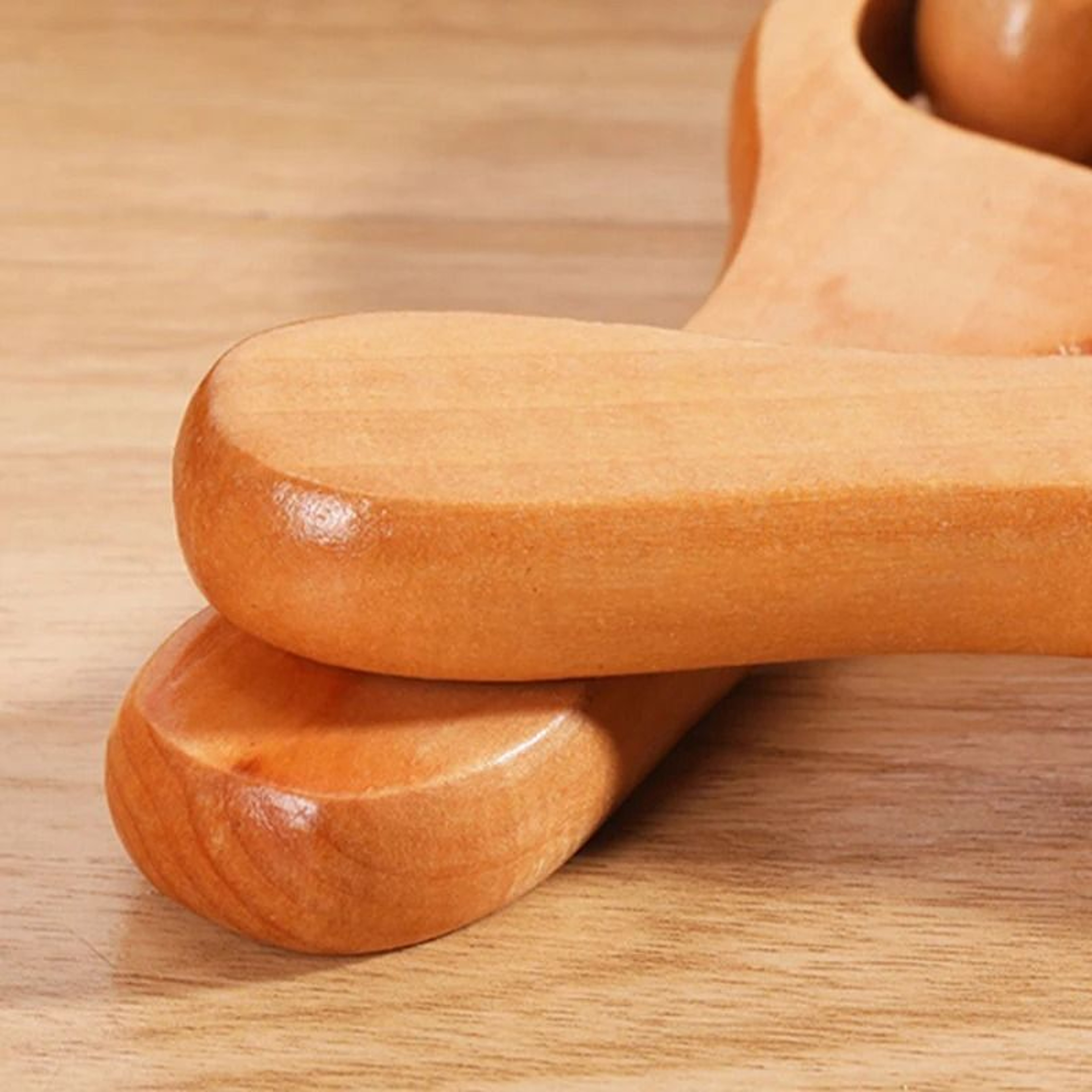 Wooden Roller Massager  Universal Handheld Relief Tool 4