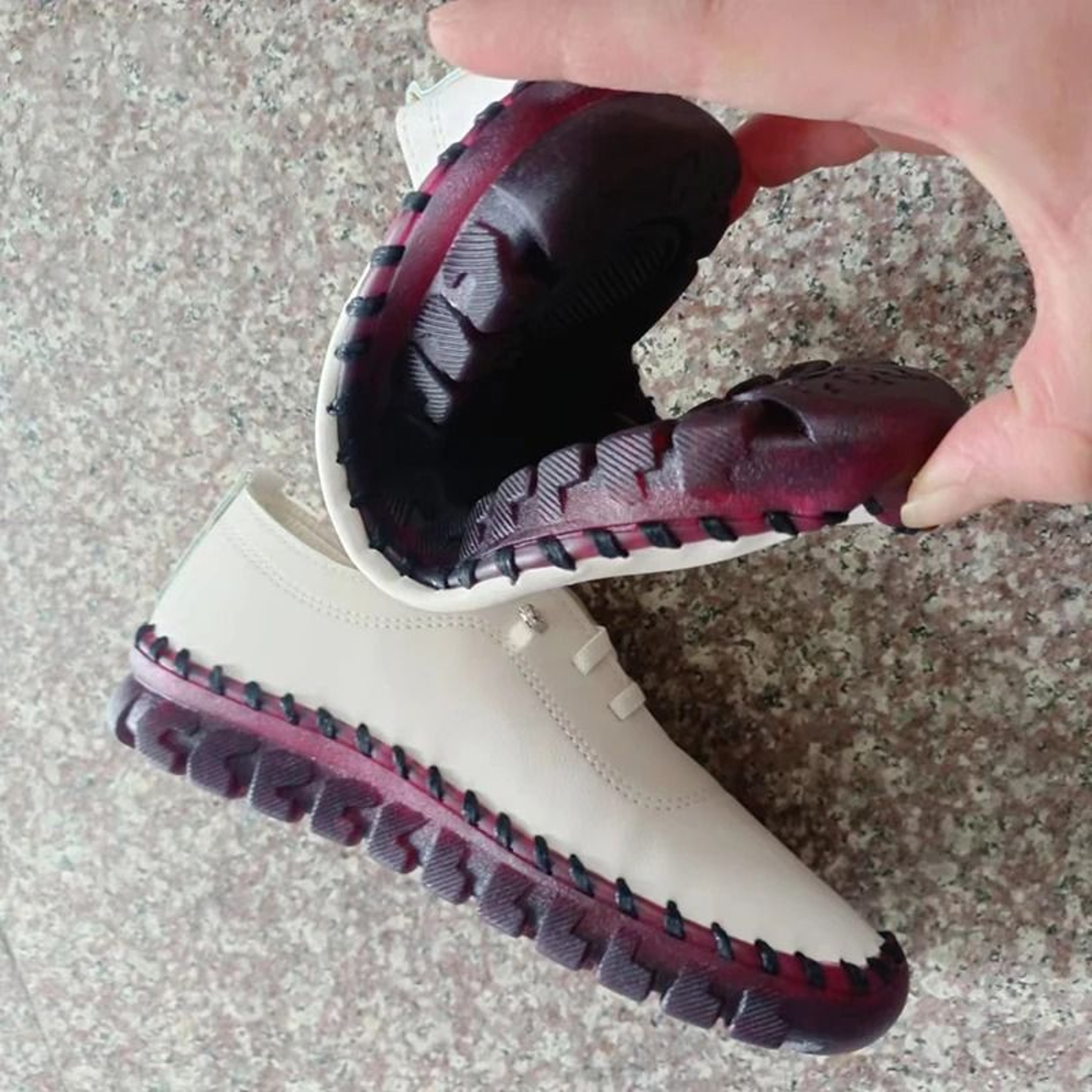 Womens Leather Flat Sneakers  Comfortable Spring Casual Loafers 4