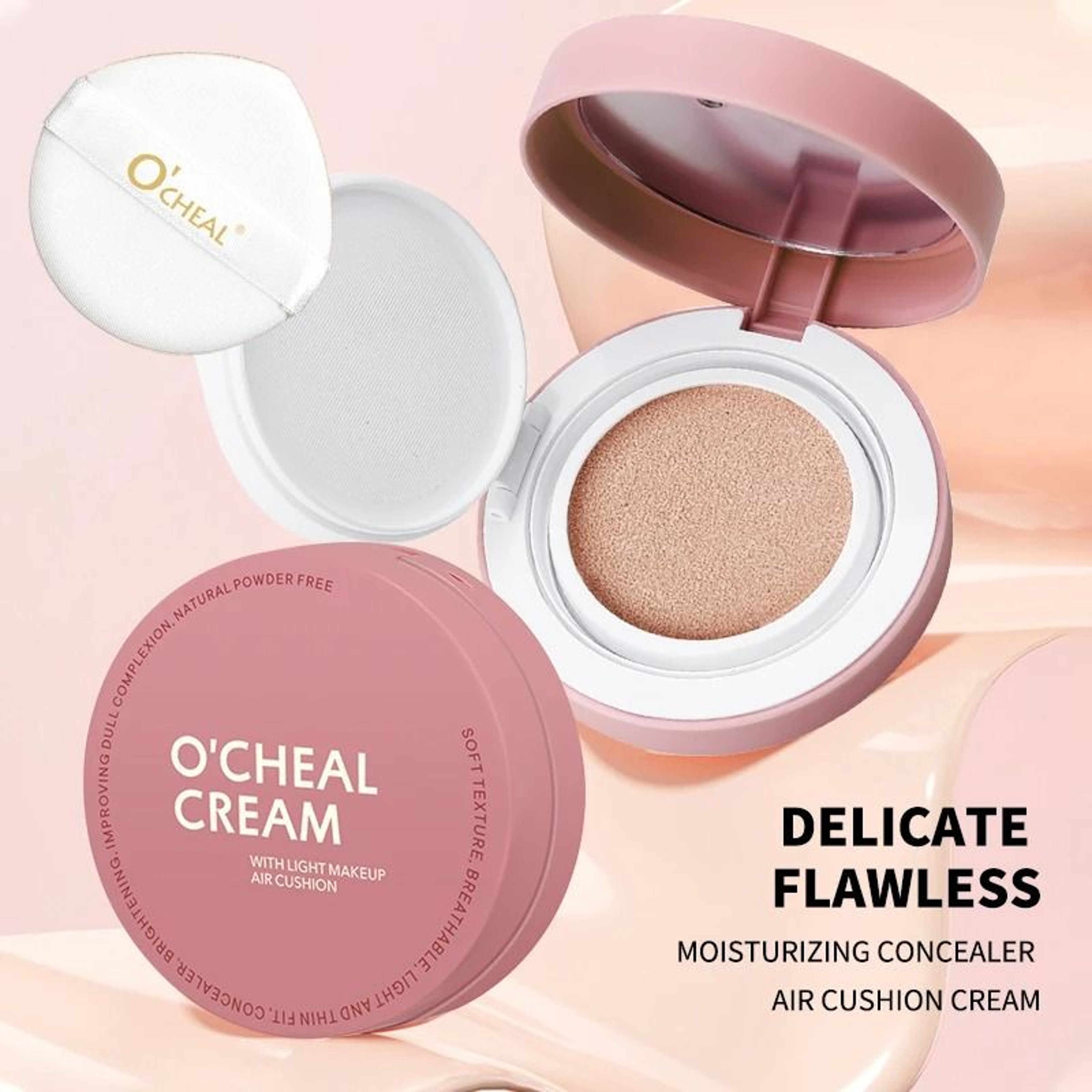 CC Cream Cushion Foundation  LongLasting Moisturizing Concealer 1