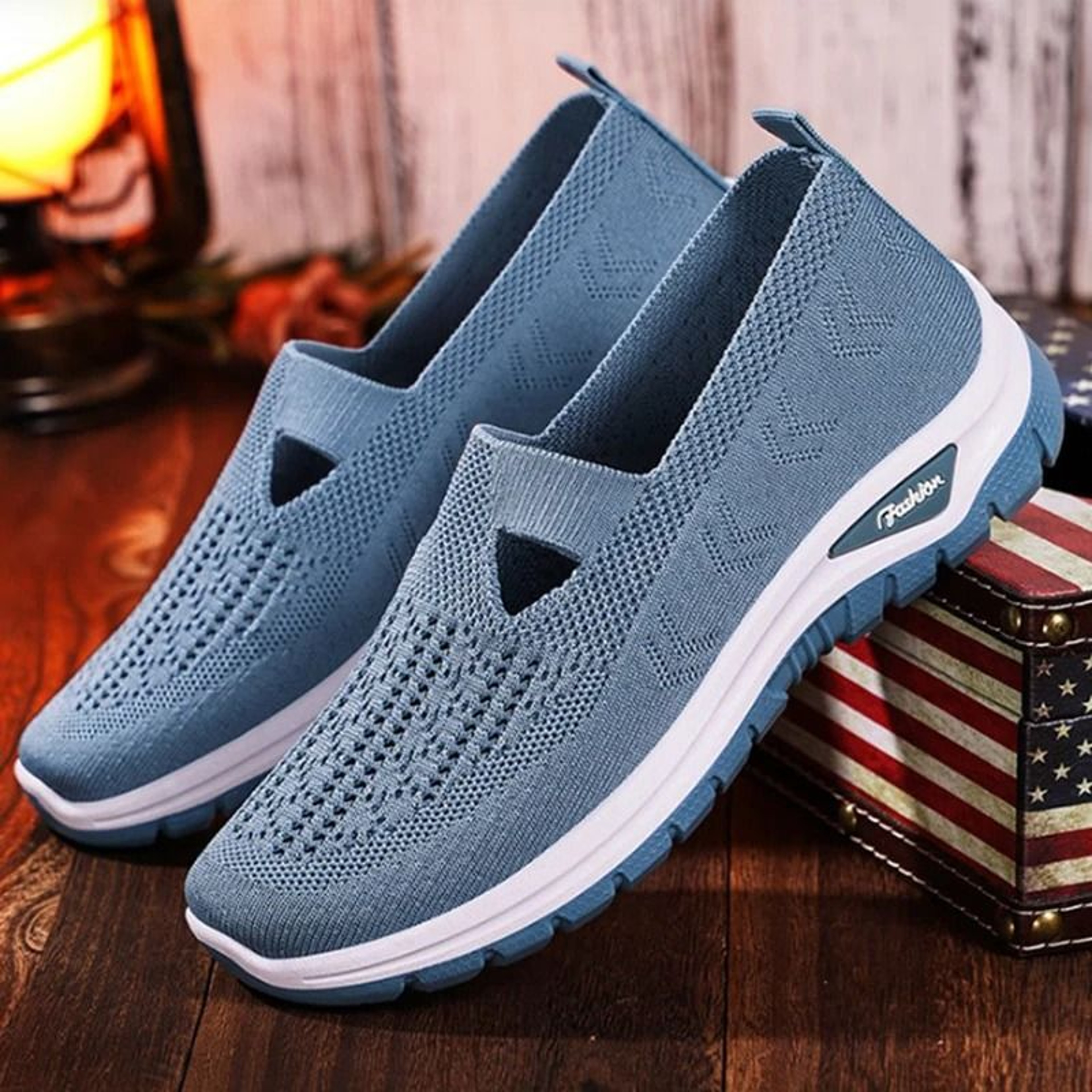Breathable Mesh SlipOn Performance Walking Sneakers 2