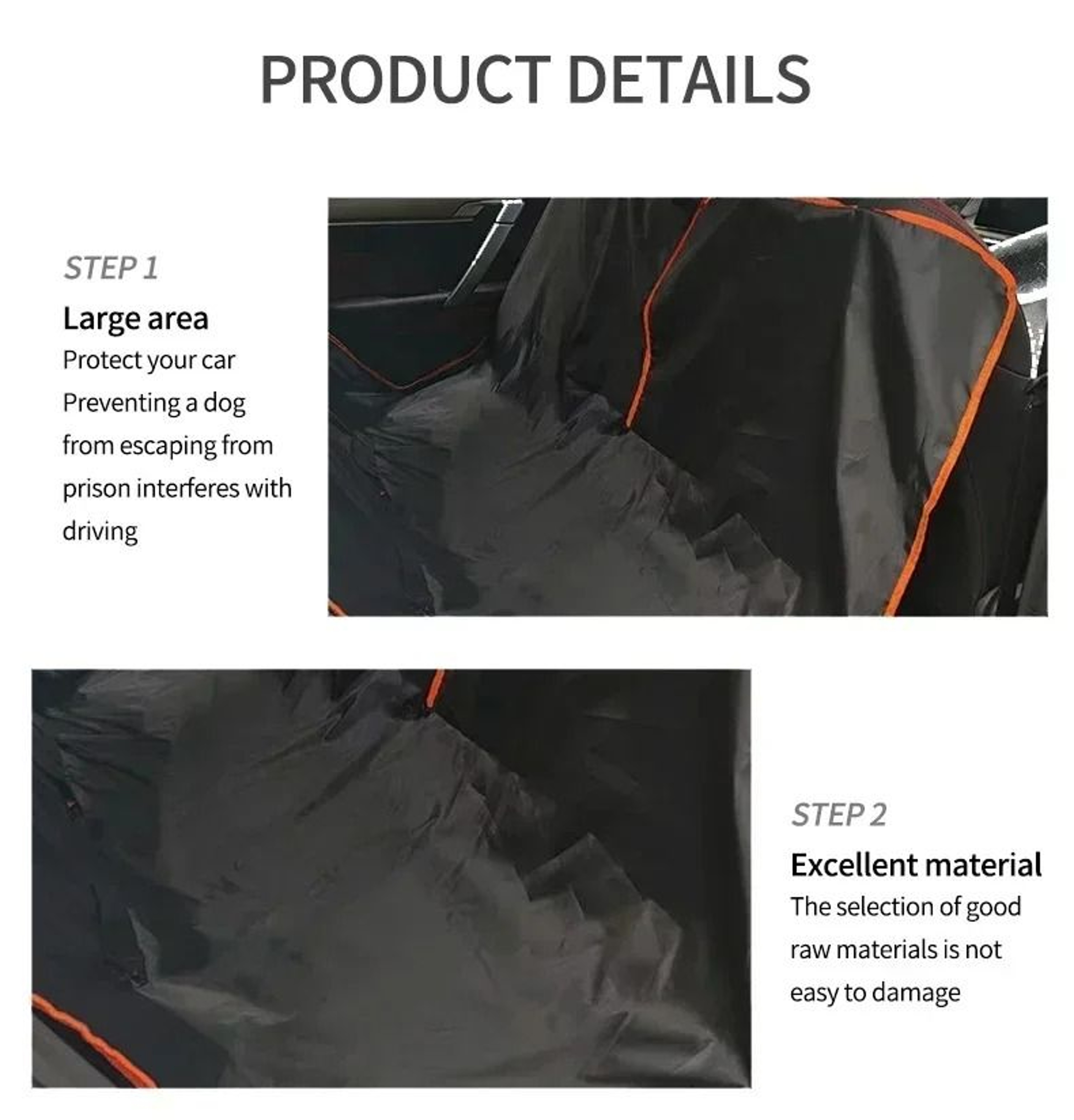 Oxford Cloth Waterproof Pet Hammock  Seat Protector 3