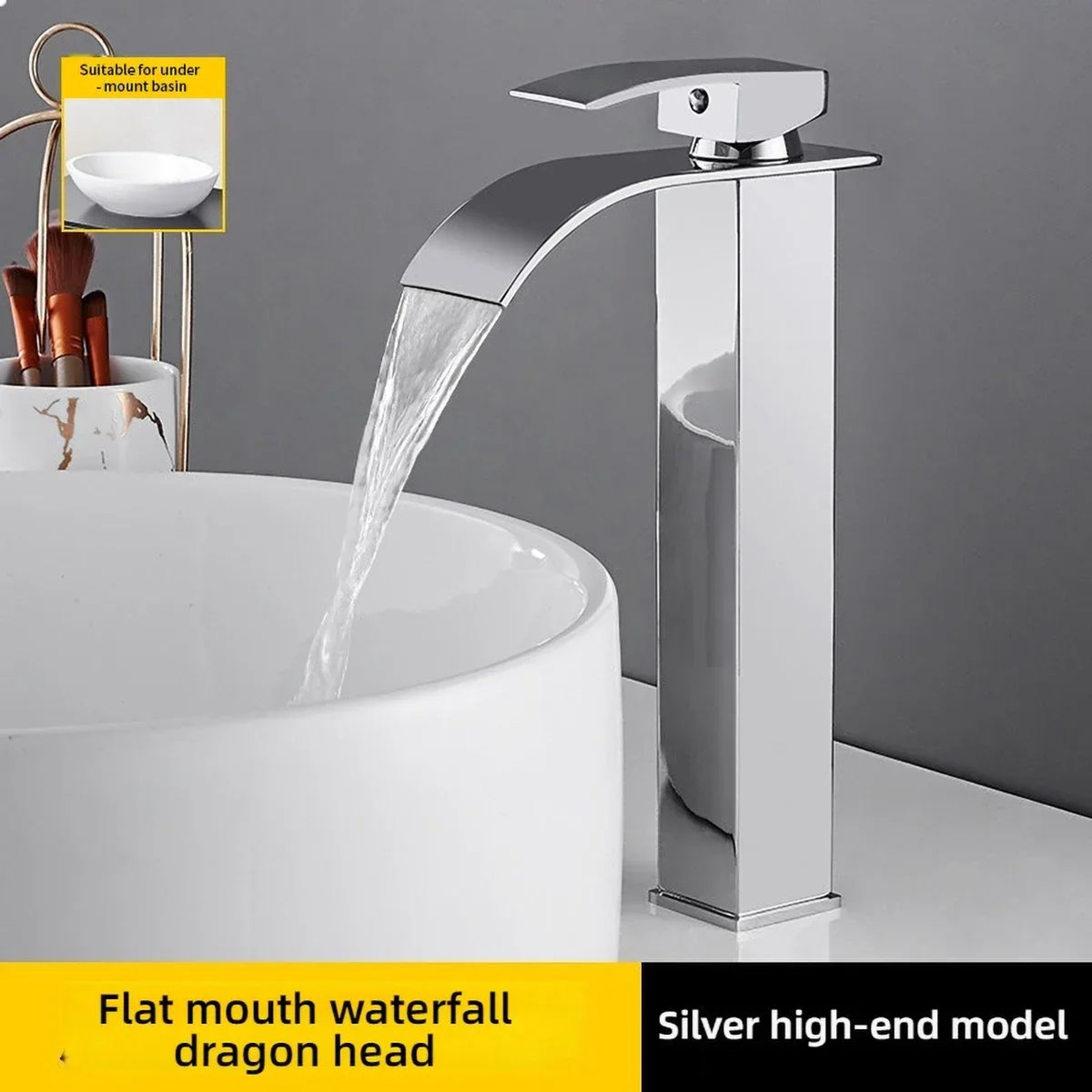 Waterfall Wash Basin Faucet With Hot And Cold Water Control 12