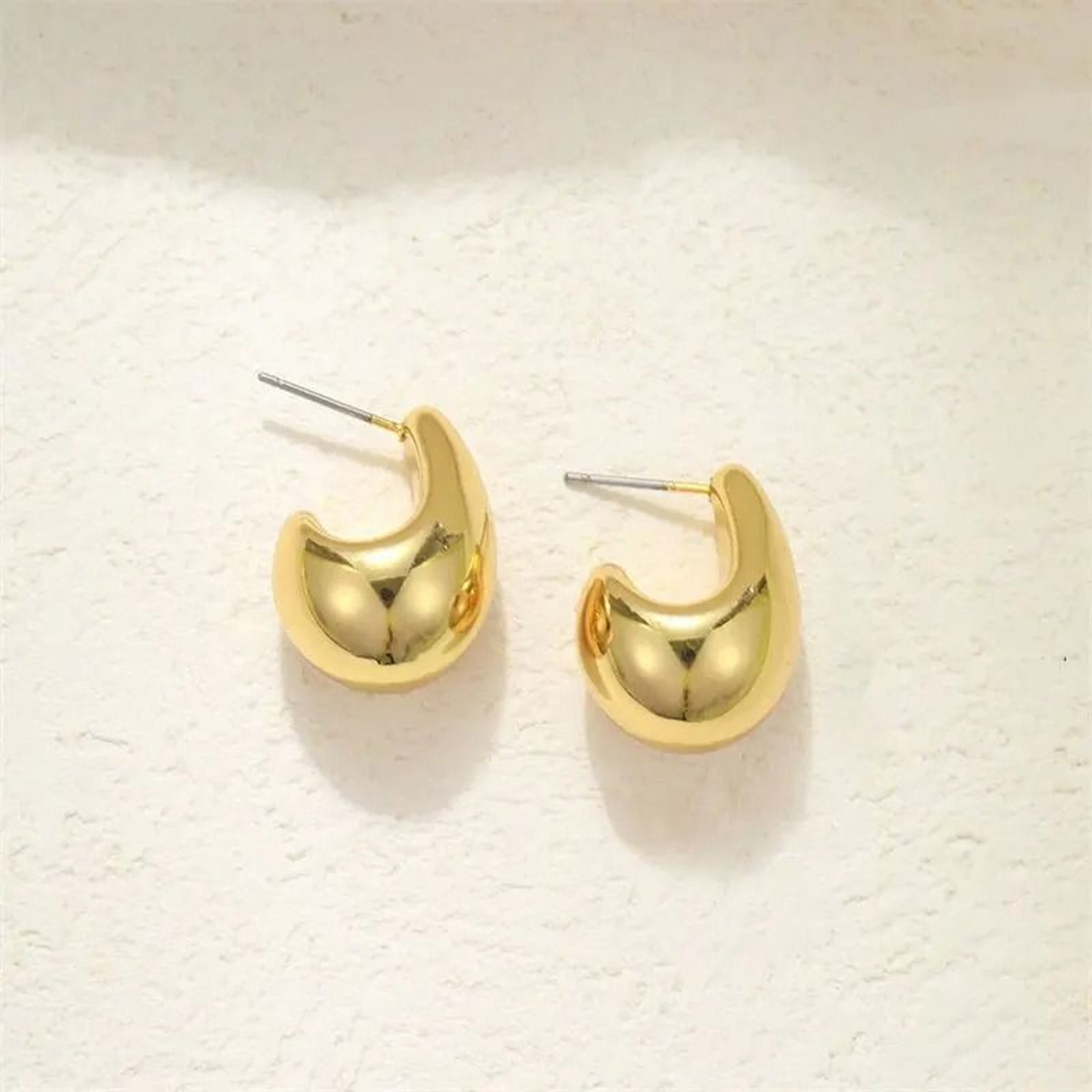 Vintage Chunky Dome Drop Earrings 1