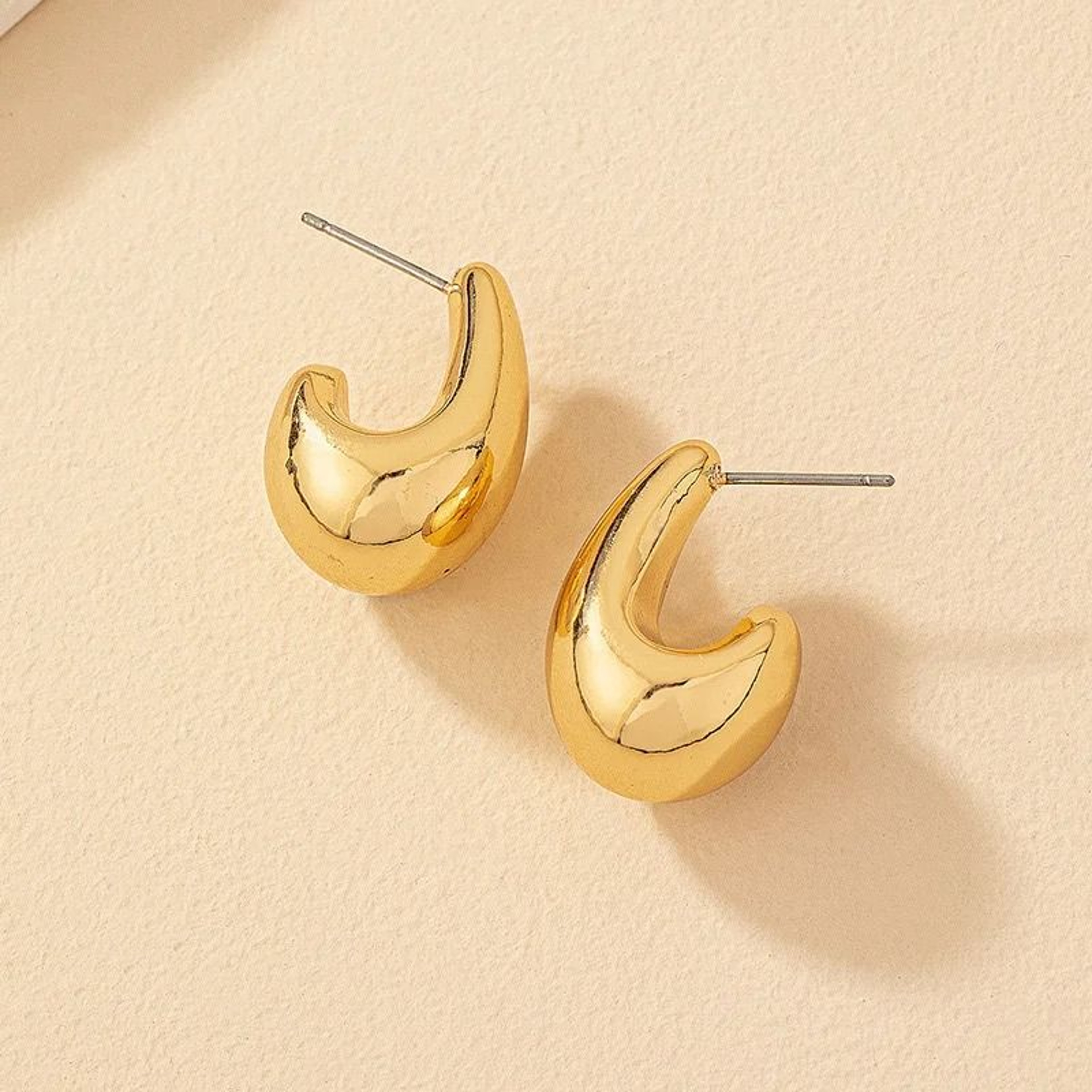 Vintage Chunky Dome Drop Earrings 2