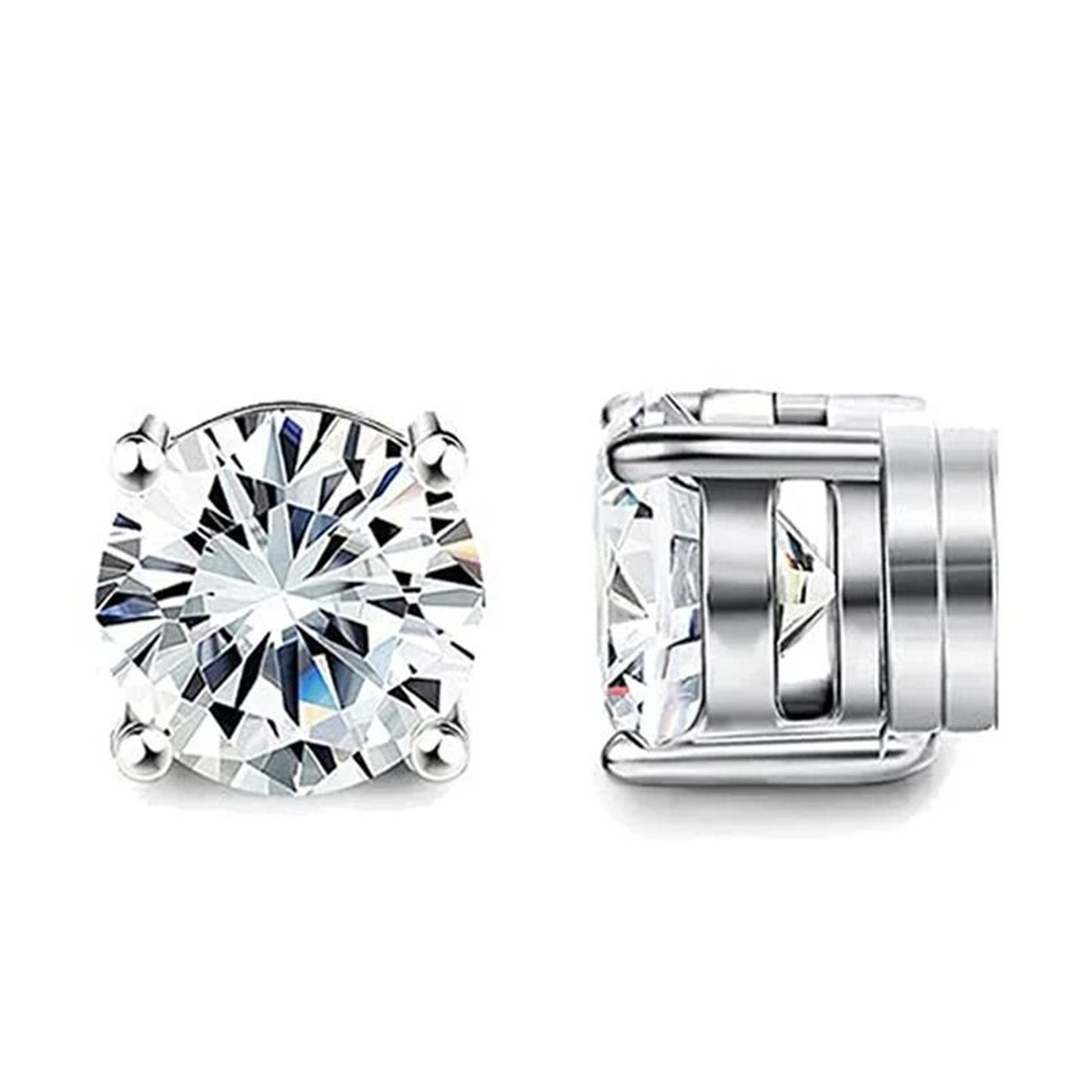 Crystal Strong Magnetic Ear Stud Set 5