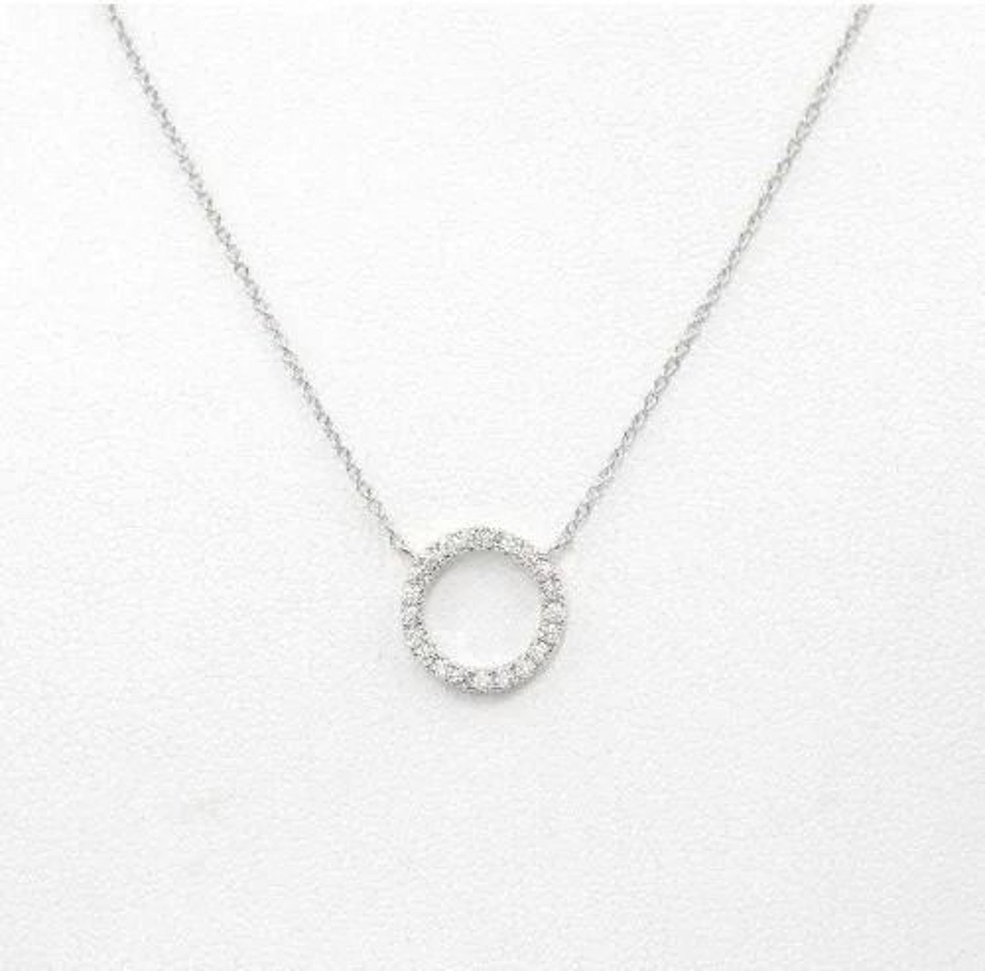 Delicate Small Circle Crystal Studs 9