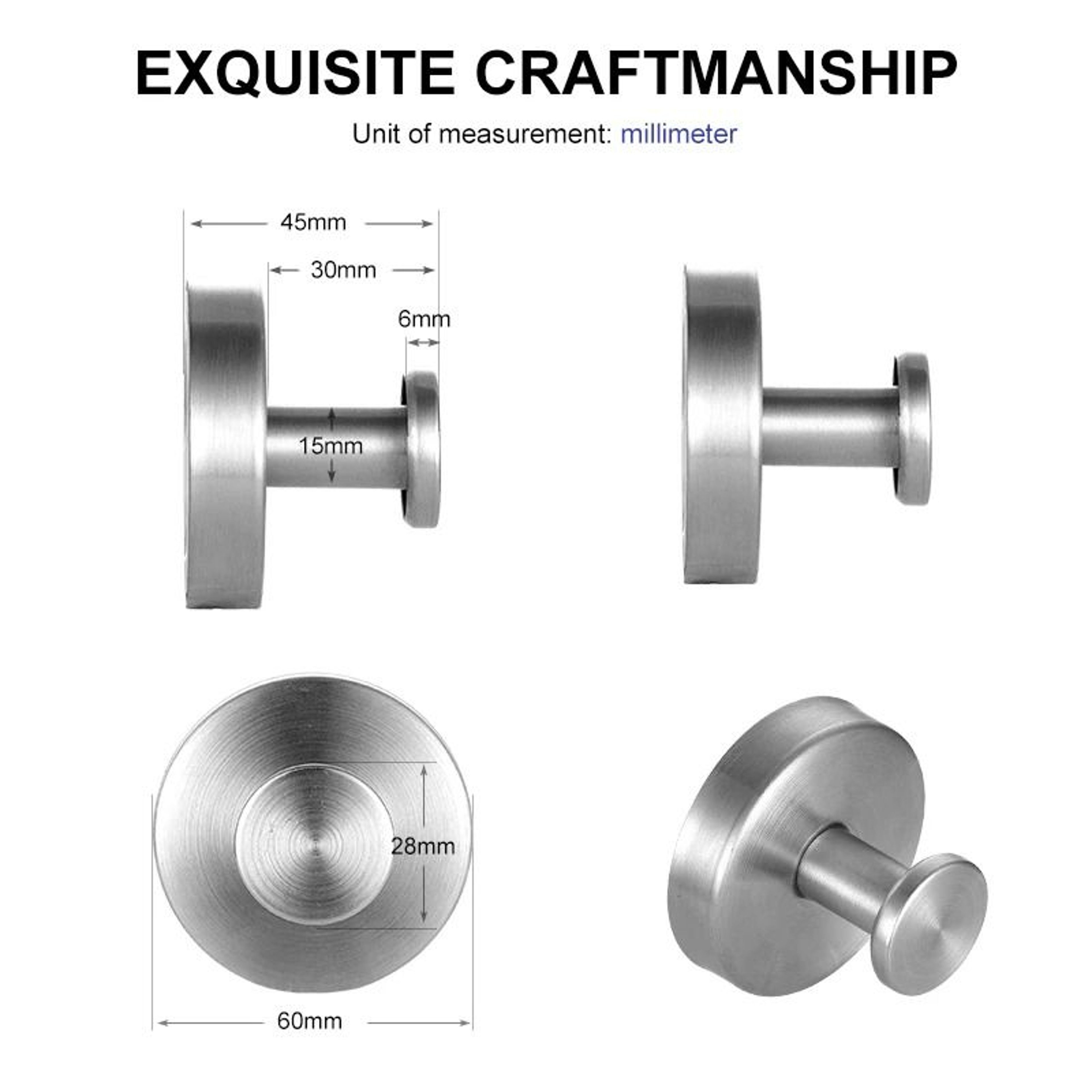HeavyDuty Stainless Steel Suction Cup Hook  Waterproof PunchFree Wall Mount Hanger For Kitchen And  5