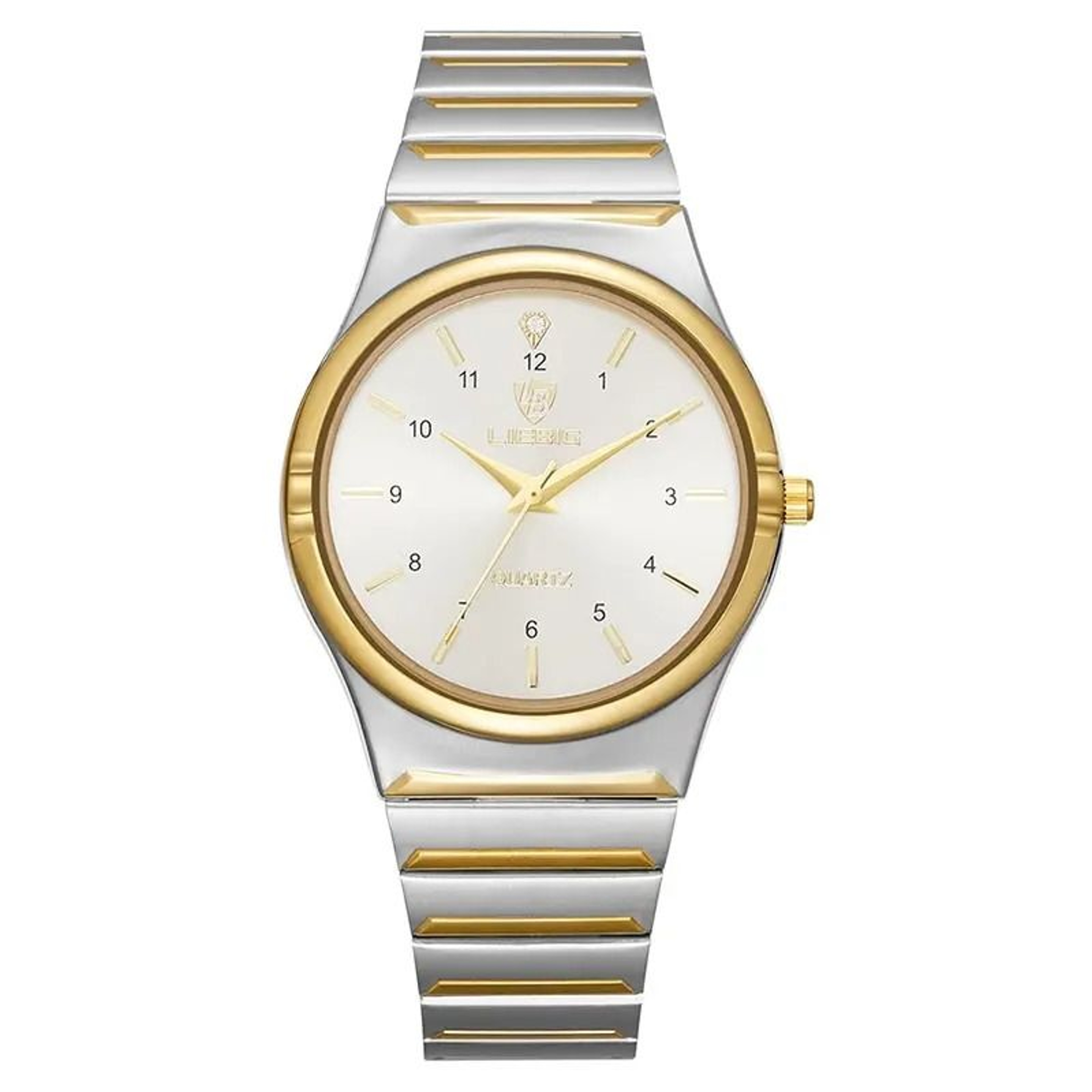 Luxury Golden Stainless Steel Quartz Watch  Elegant Japan Movement Wristwatch For Men And Women 10