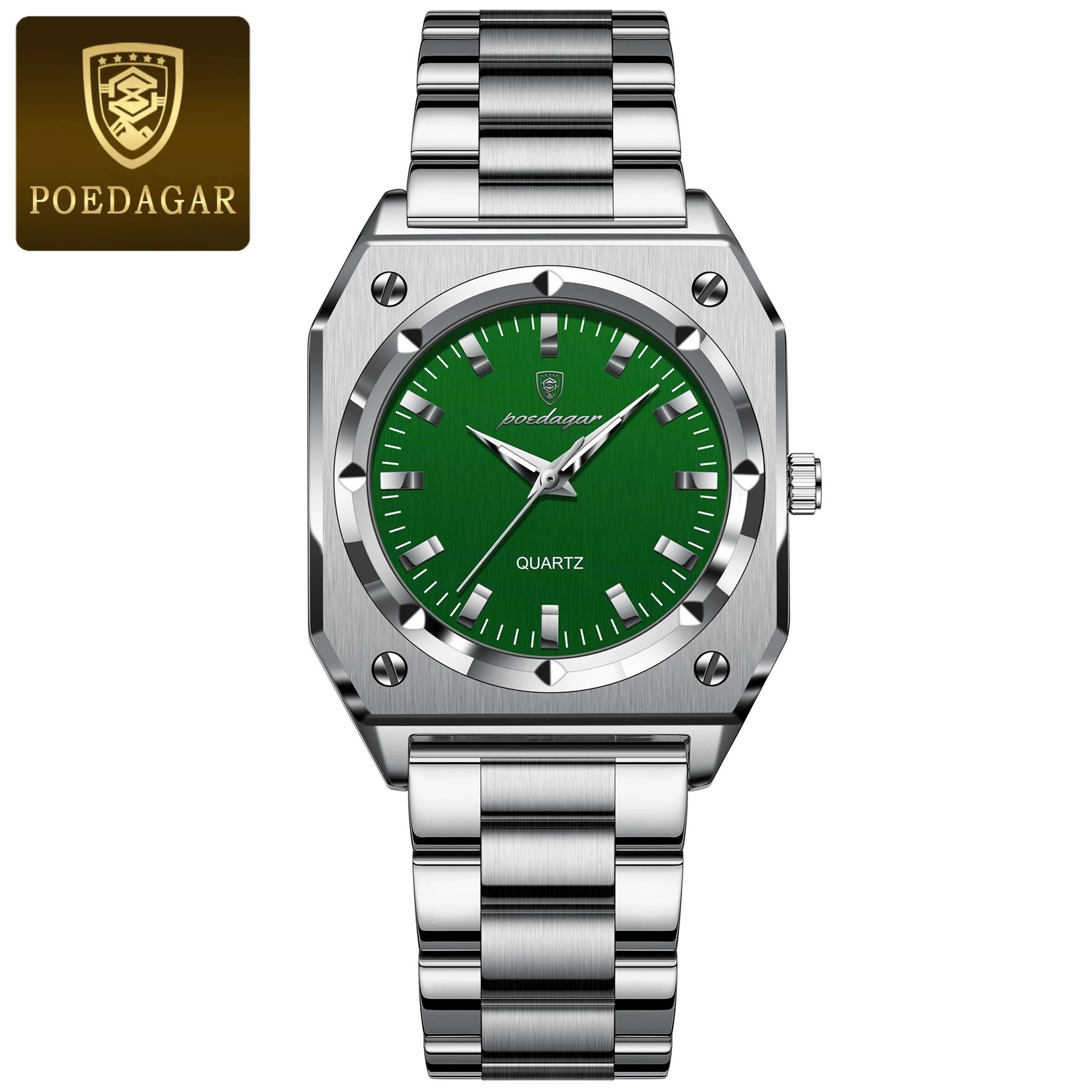 Elegant Square Luxury Quartz Watch  Waterproof Luminous Stainless Steel Timepiece For Women With Gi