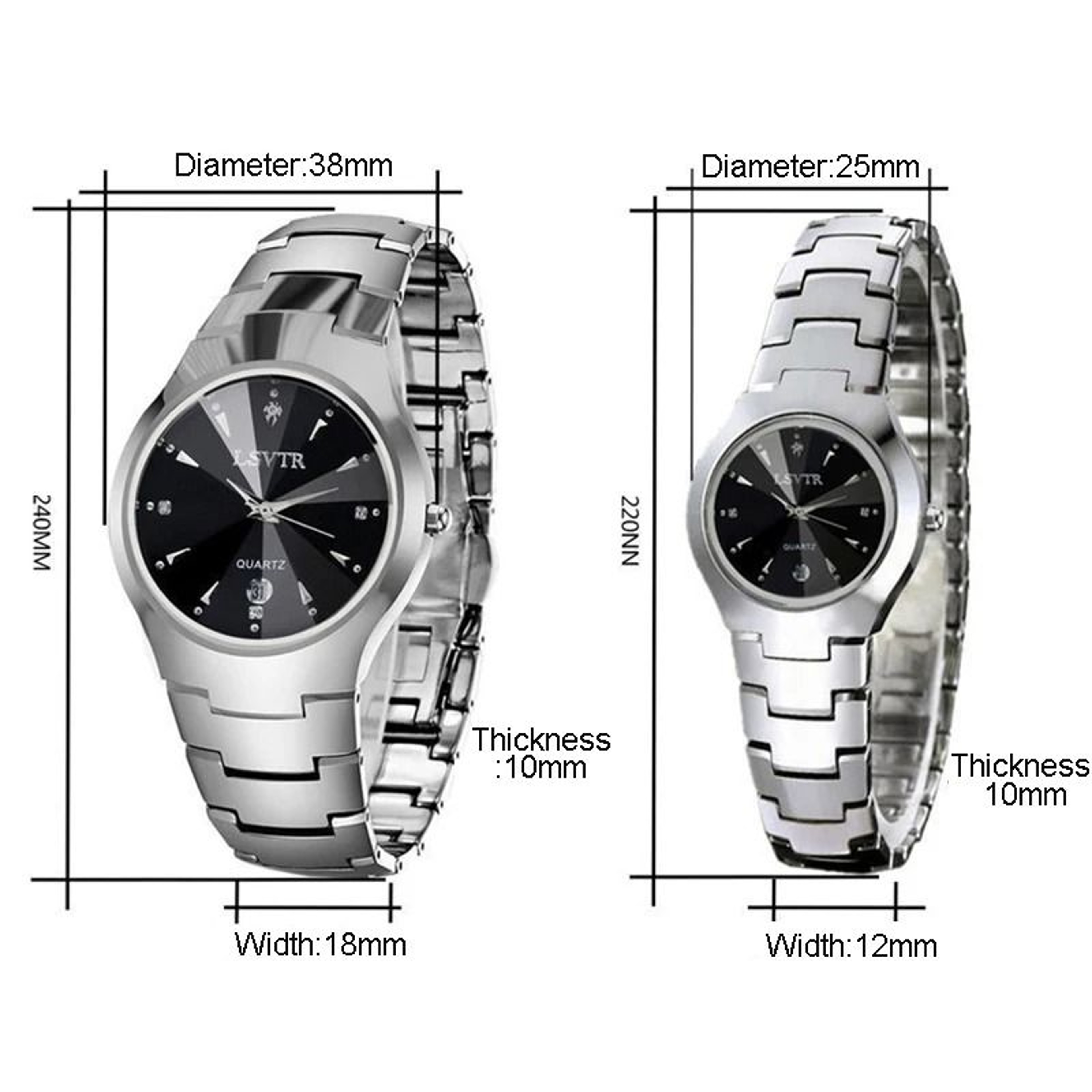 Stainless Steel Business Watch  Luxury Waterproof Quartz Timepiece With Calendar For Men Women And  5