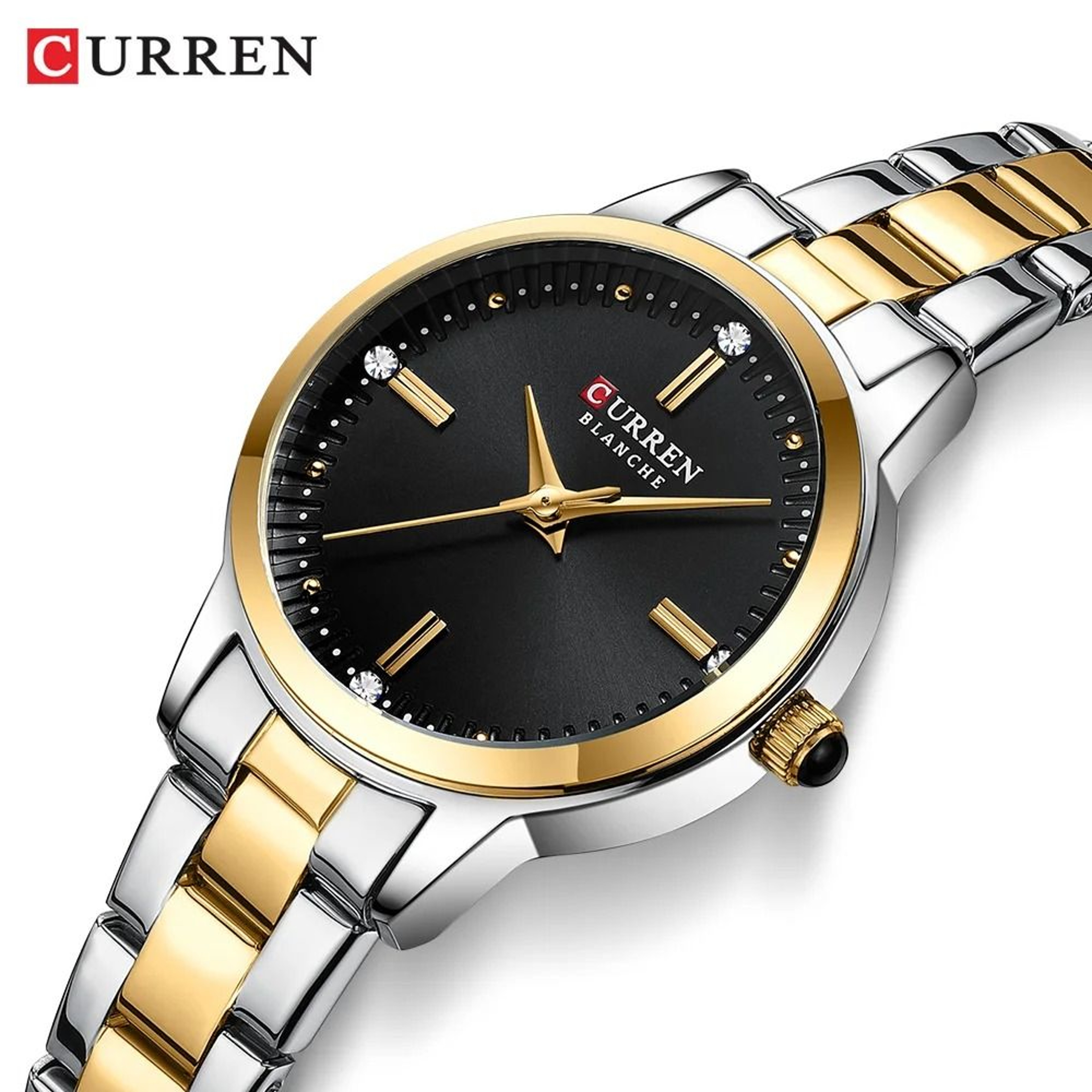 Dazzling Diamond Roman Dial Watch  Fashionable Luxury Waterproof Quartz Timepiece With Luminous Han 3
