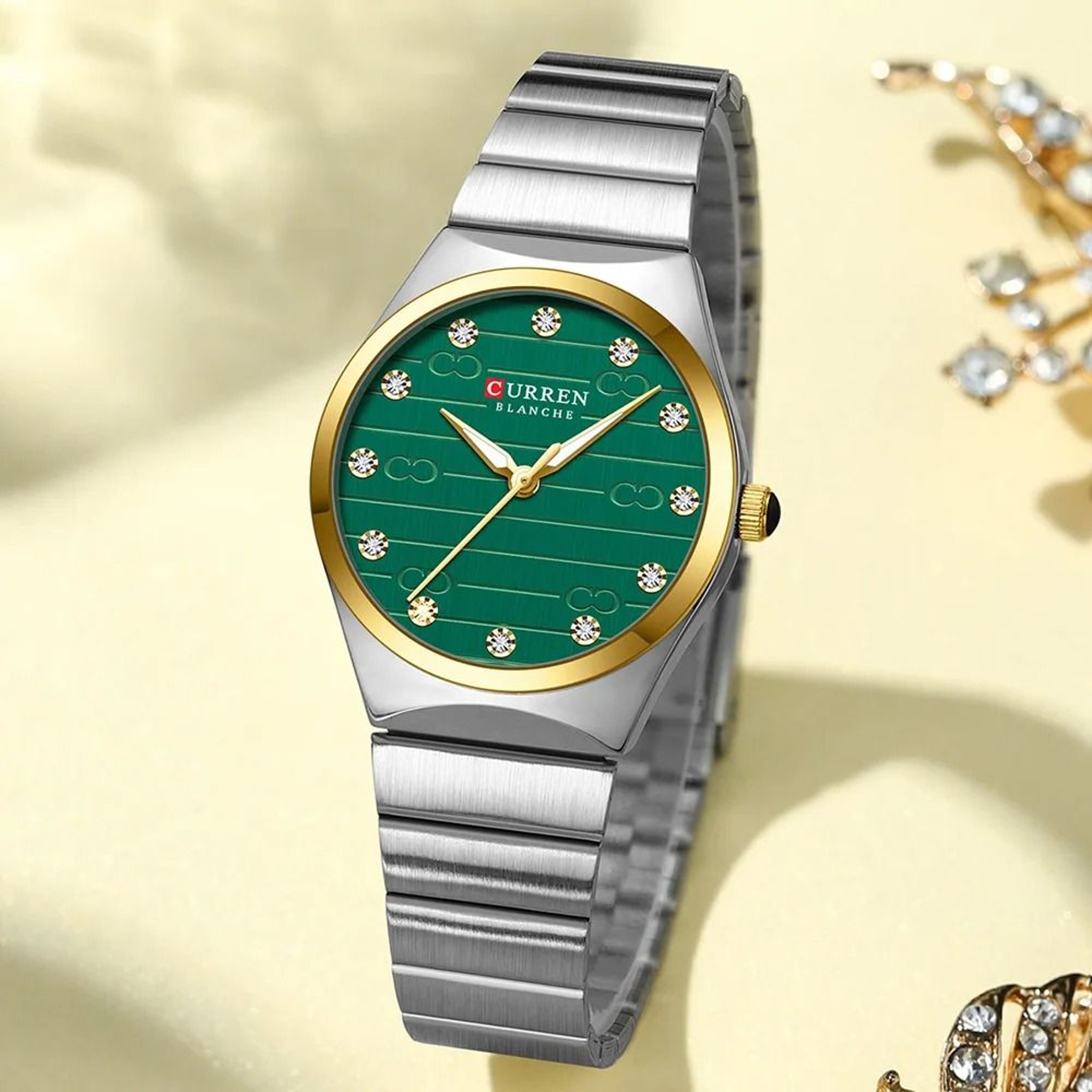 Executive Stainless Steel Business Watch  Luxury Classic Round Dial Quartz Timepiece For Women 5