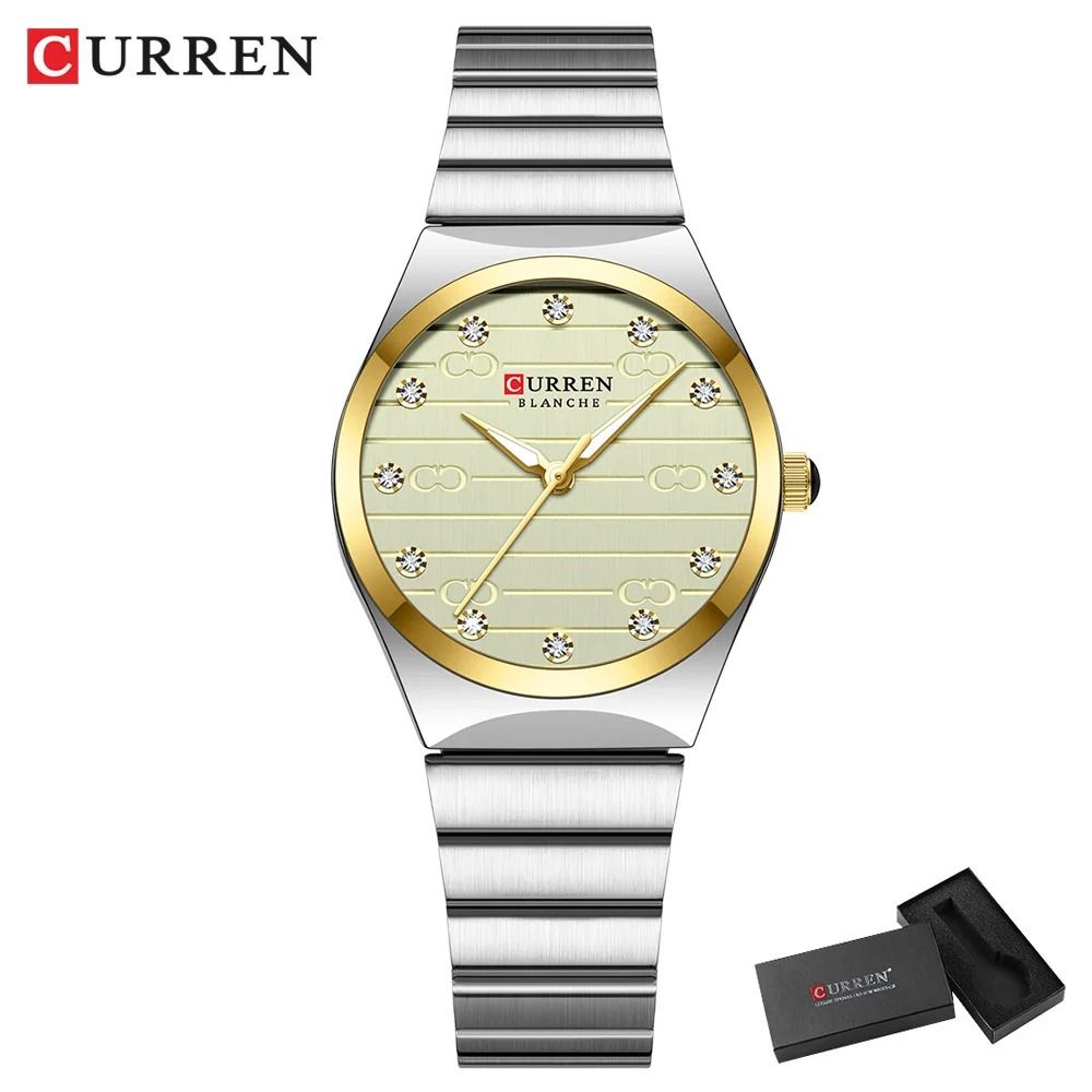 Executive Stainless Steel Business Watch  Luxury Classic Round Dial Quartz Timepiece For Women 7
