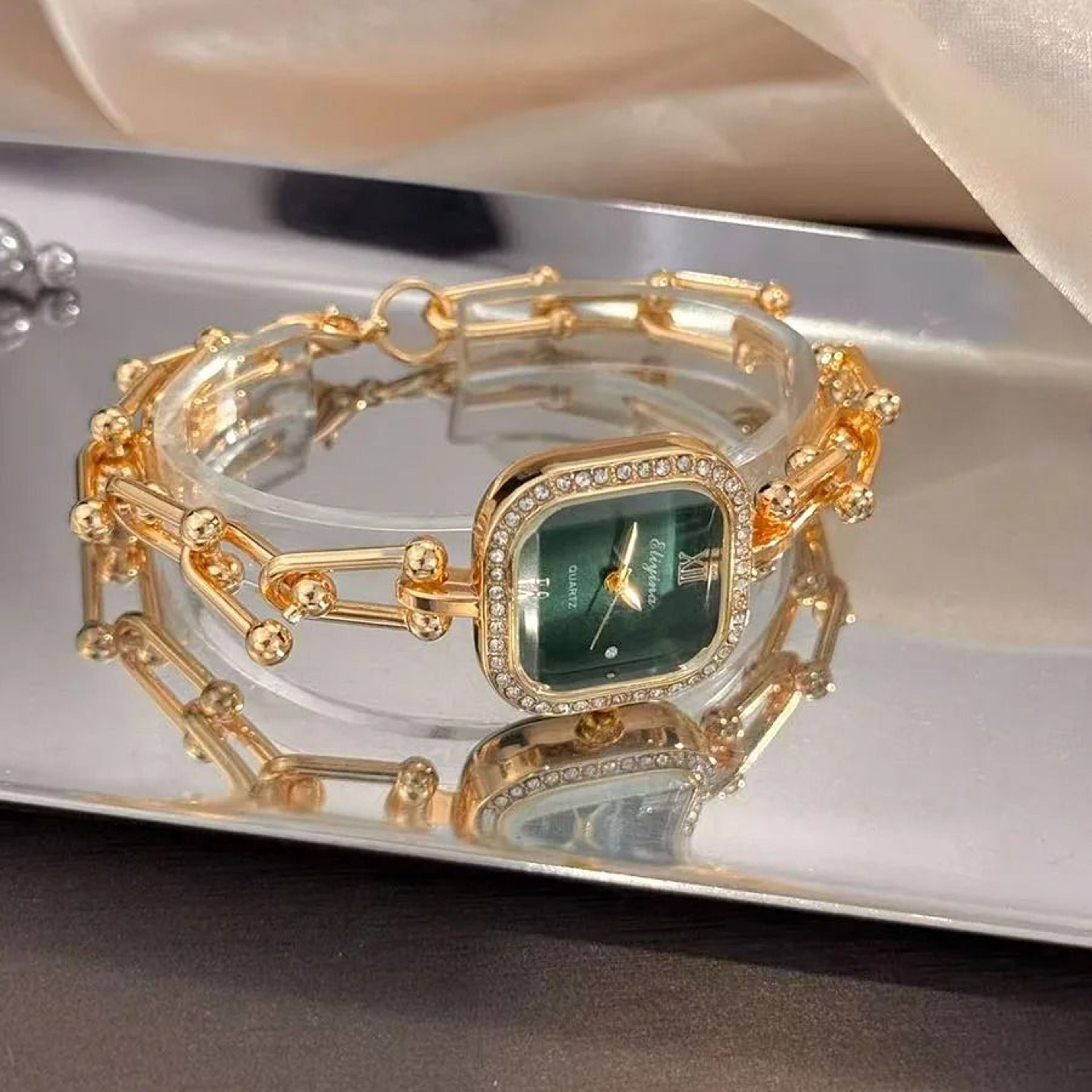 Luxury MultiFaceted Square Bracelet Watch  Creative MidCentury Minimalist HighEnd Timepiece For Wom 3