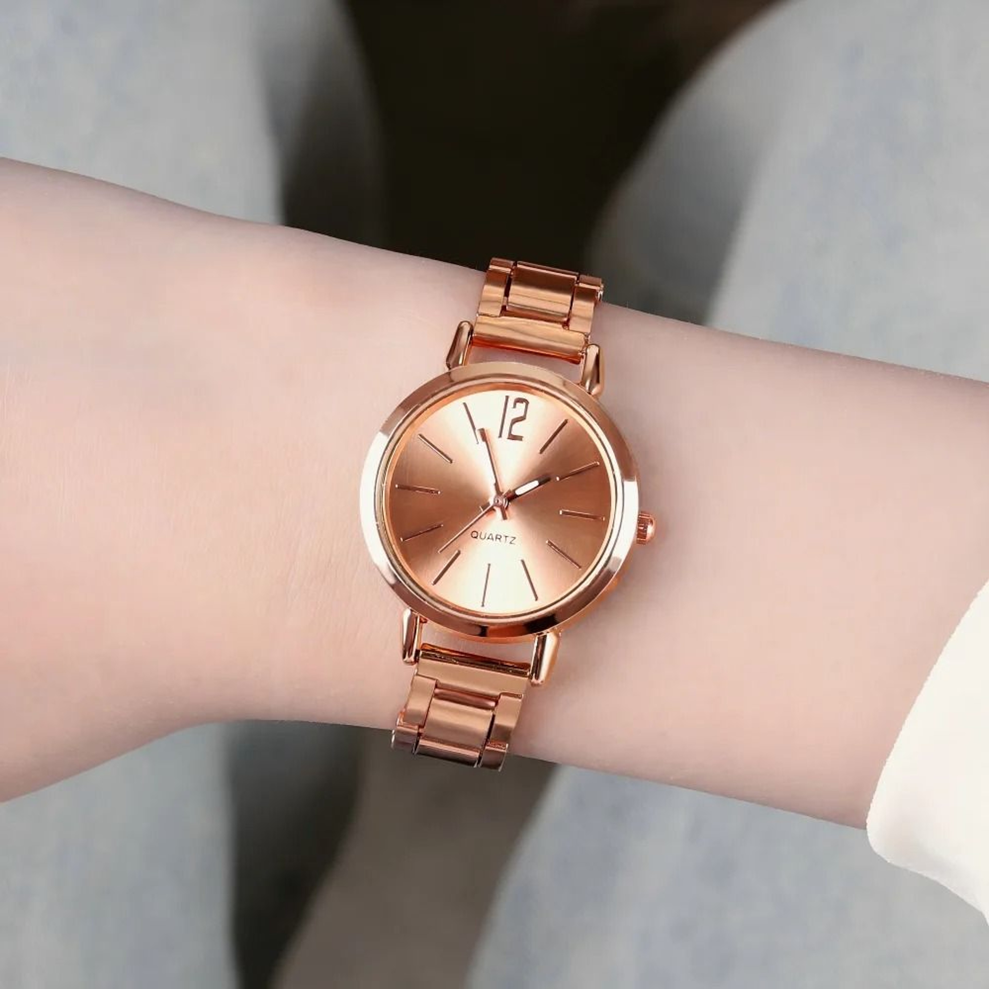 Luxury HollowStrap Gold Bracelet Watch  Lightweight Minimalist Quartz Wristwatch For Students  Ladi 4