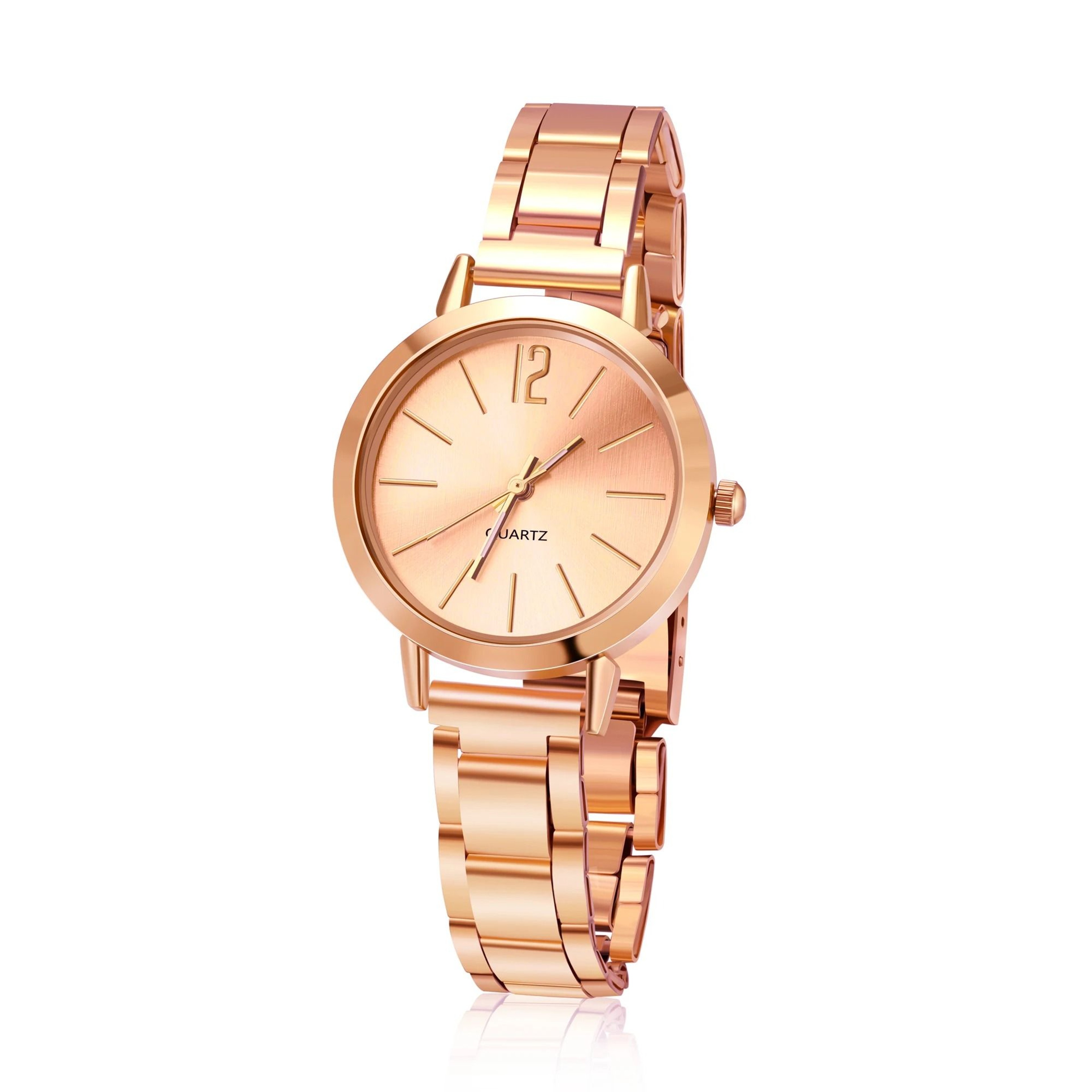 Luxury HollowStrap Gold Bracelet Watch  Lightweight Minimalist Quartz Wristwatch For Students  Ladi 7