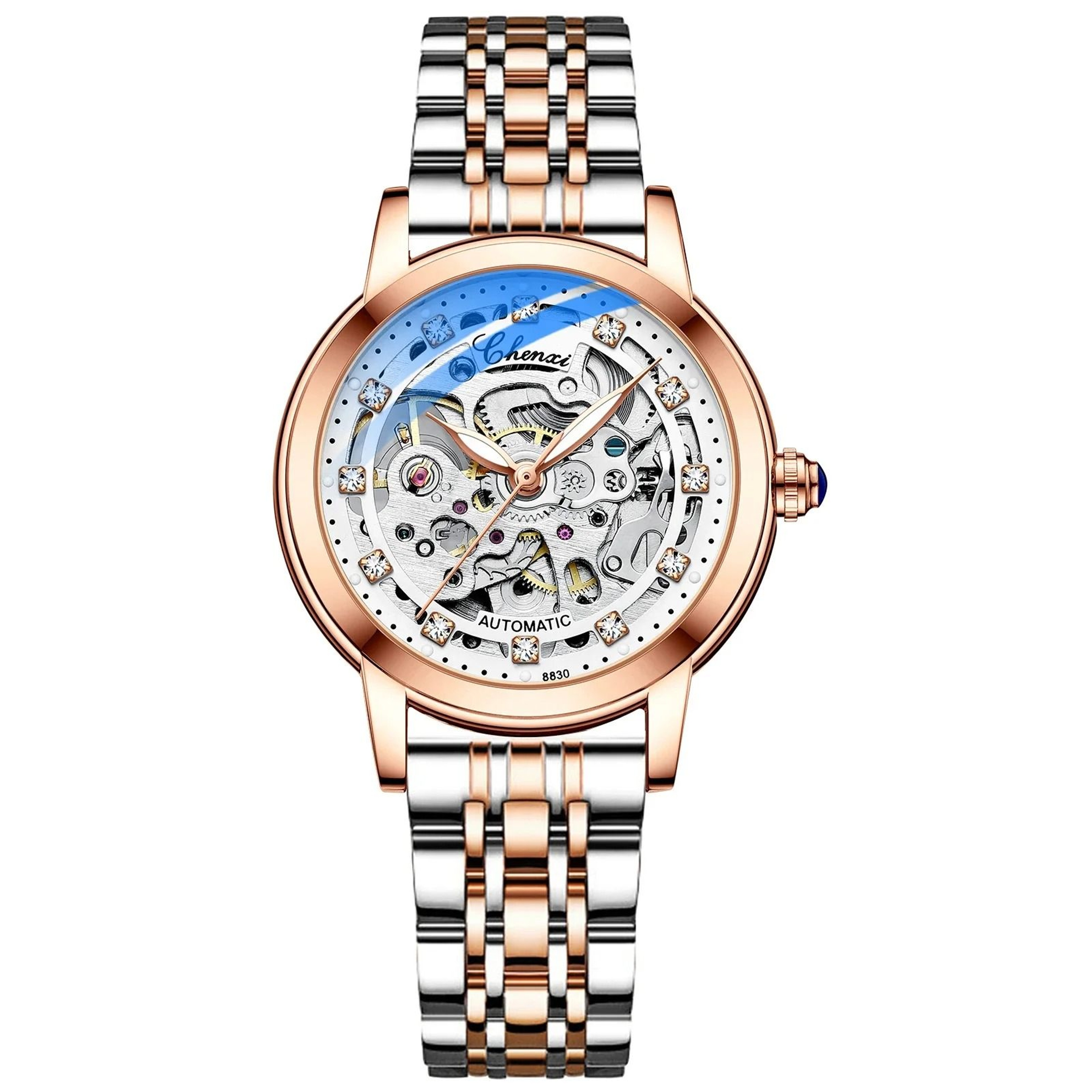 Luxury Skeleton Tourbillon Automatic Mechanical Watch  Premium Stainless Steel Waterproof Timepiece 6
