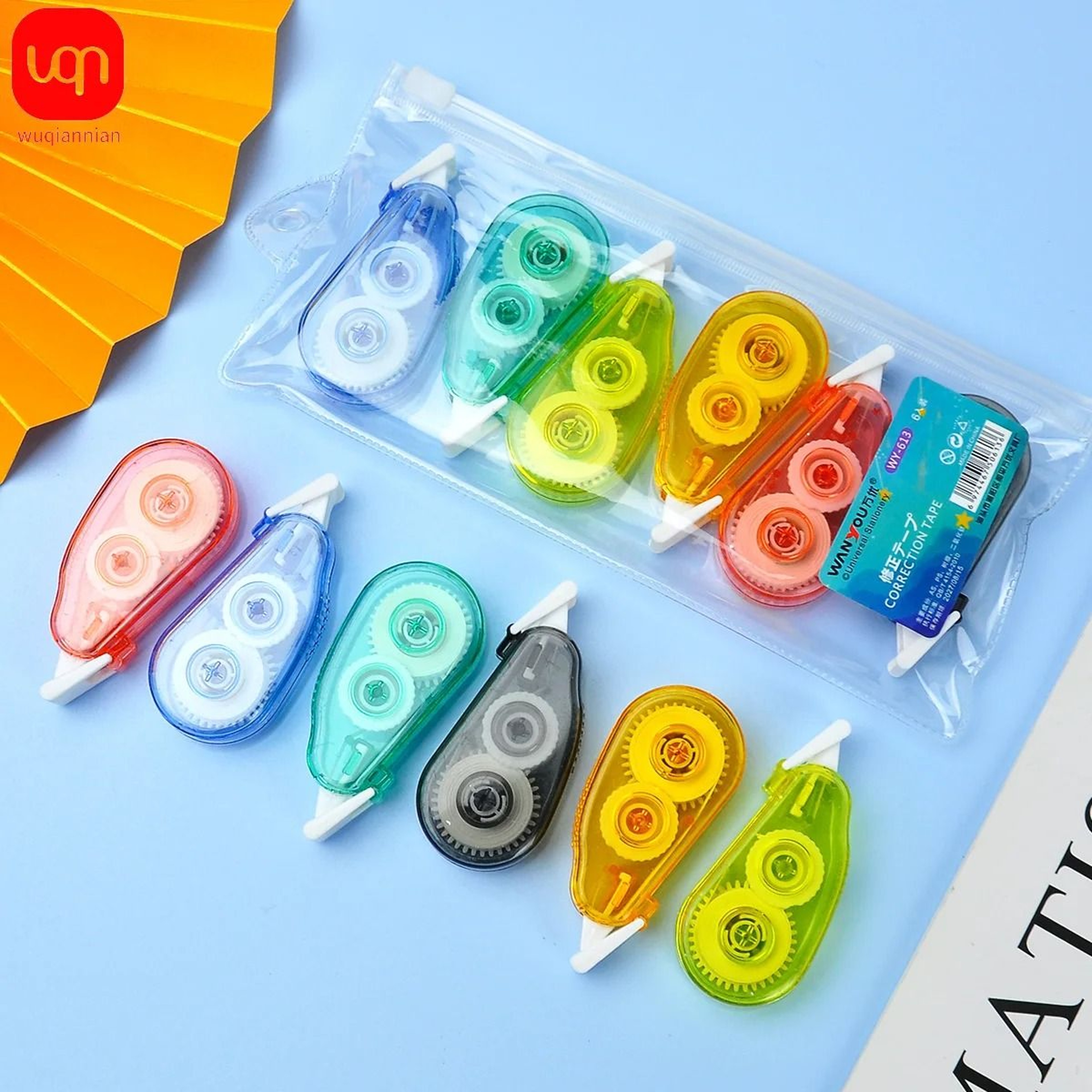 6Piece Mini Instant Correction Tape Set  HighPerformance Compact Eraser Tape For School  Office Sta 0