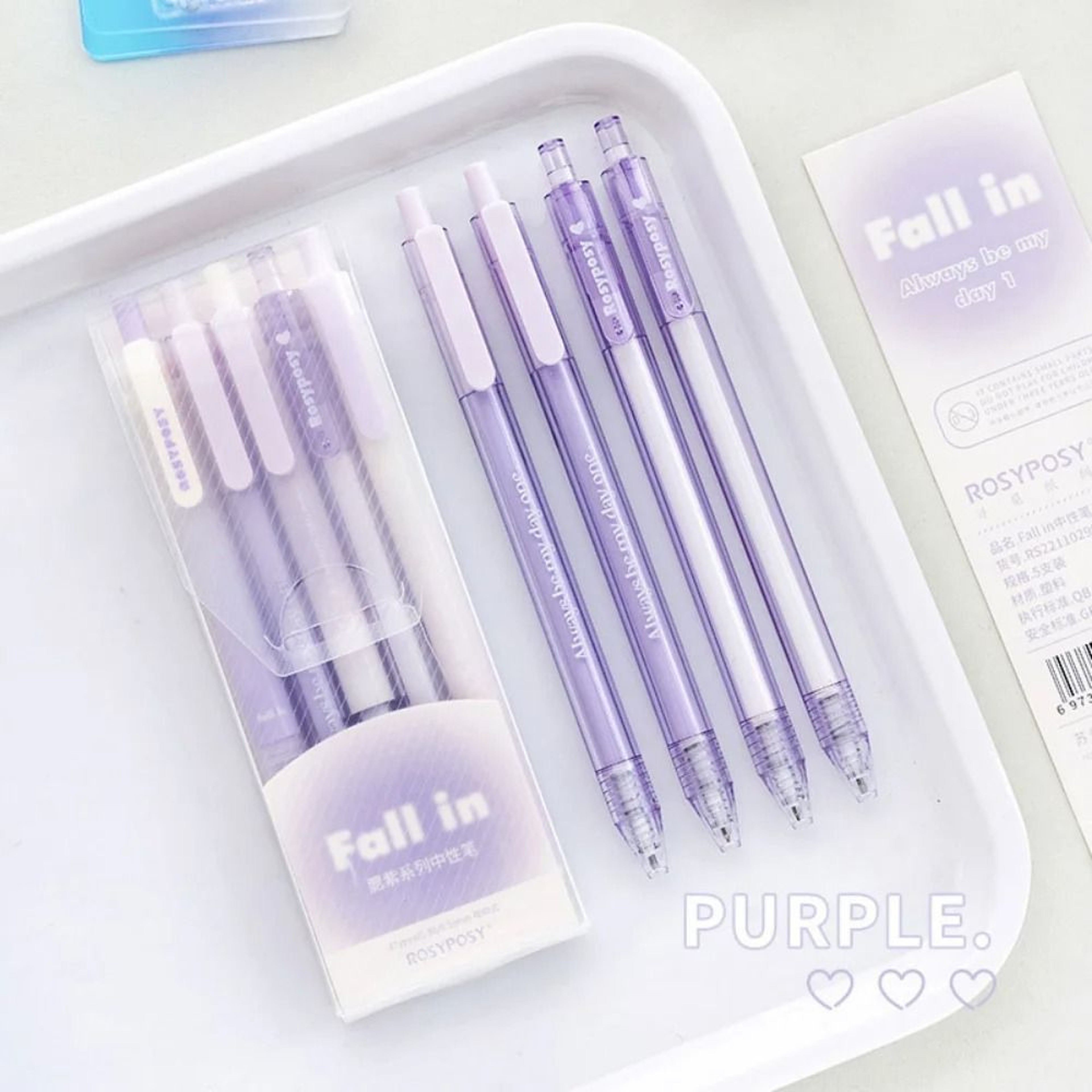 Aesthetic 5Piece Gradient Gel Pen Set  HighPerformance 05mm038mm INSStyle Pens For Journaling  Stud 3