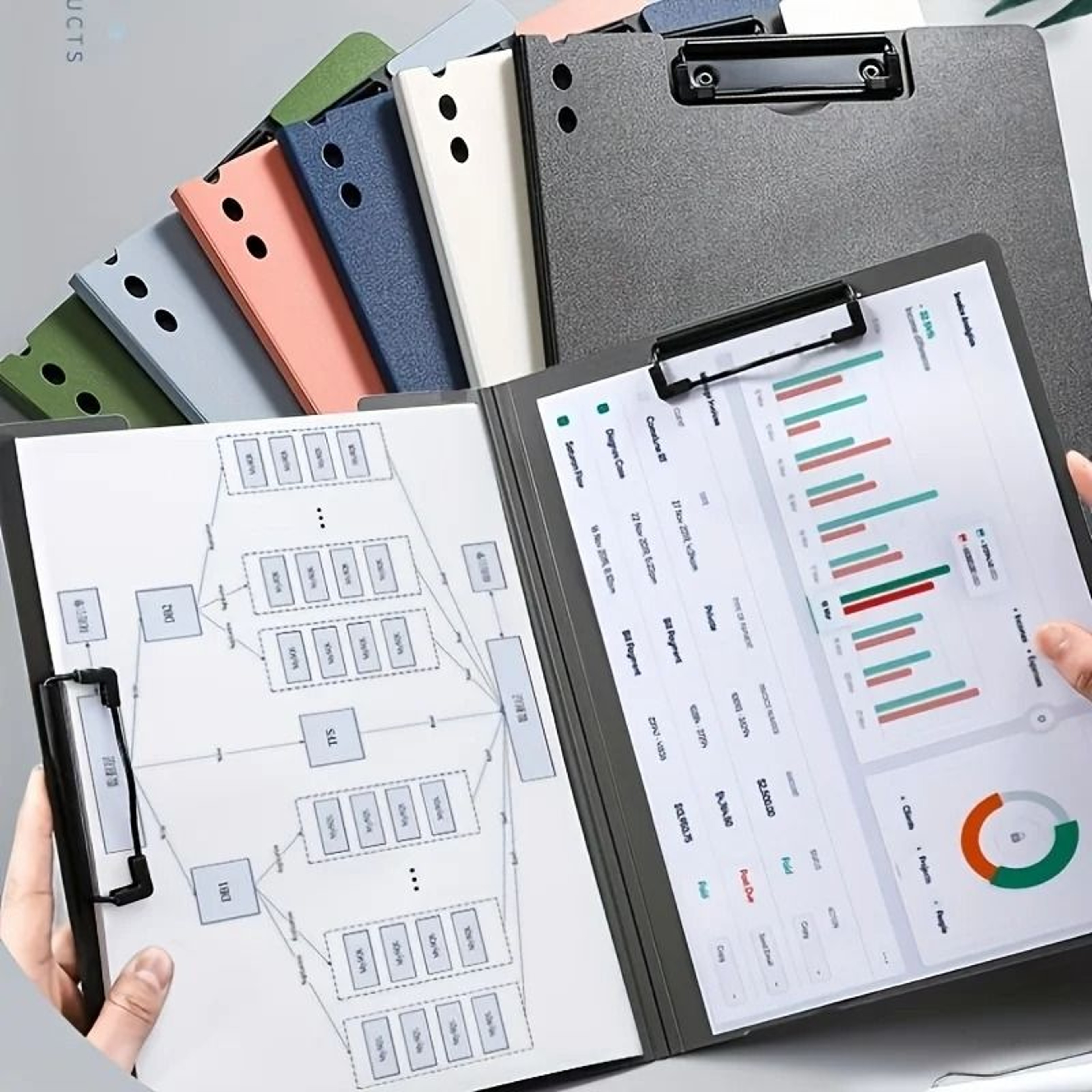 Executive A4 Document Organizer  Clipboard Cover  Professional File Folder For Business School And  3