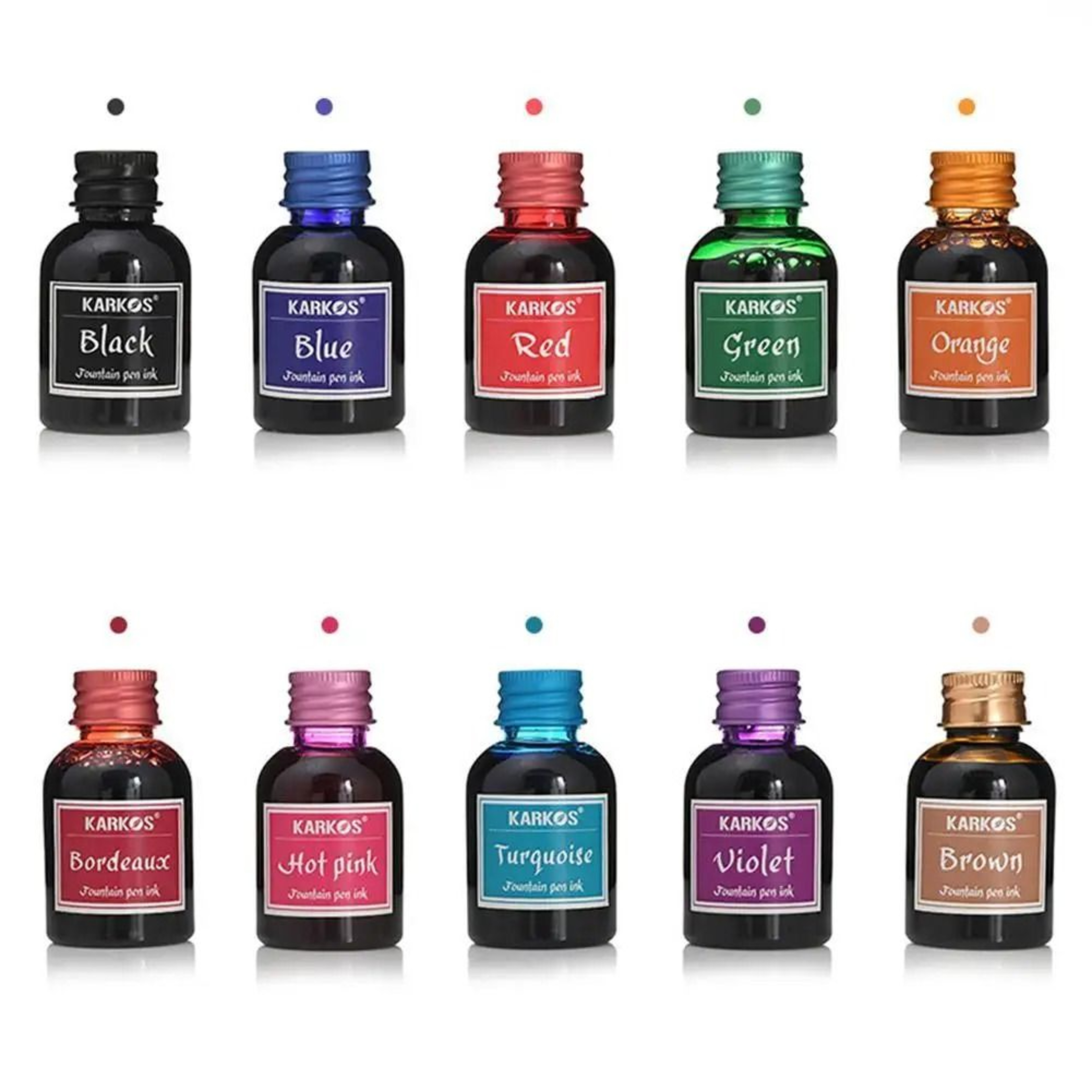 30ml Pure Artisan Fountain Pen Ink  HighIntensity Colorful Ink For Calligraphy Professional Writing 5