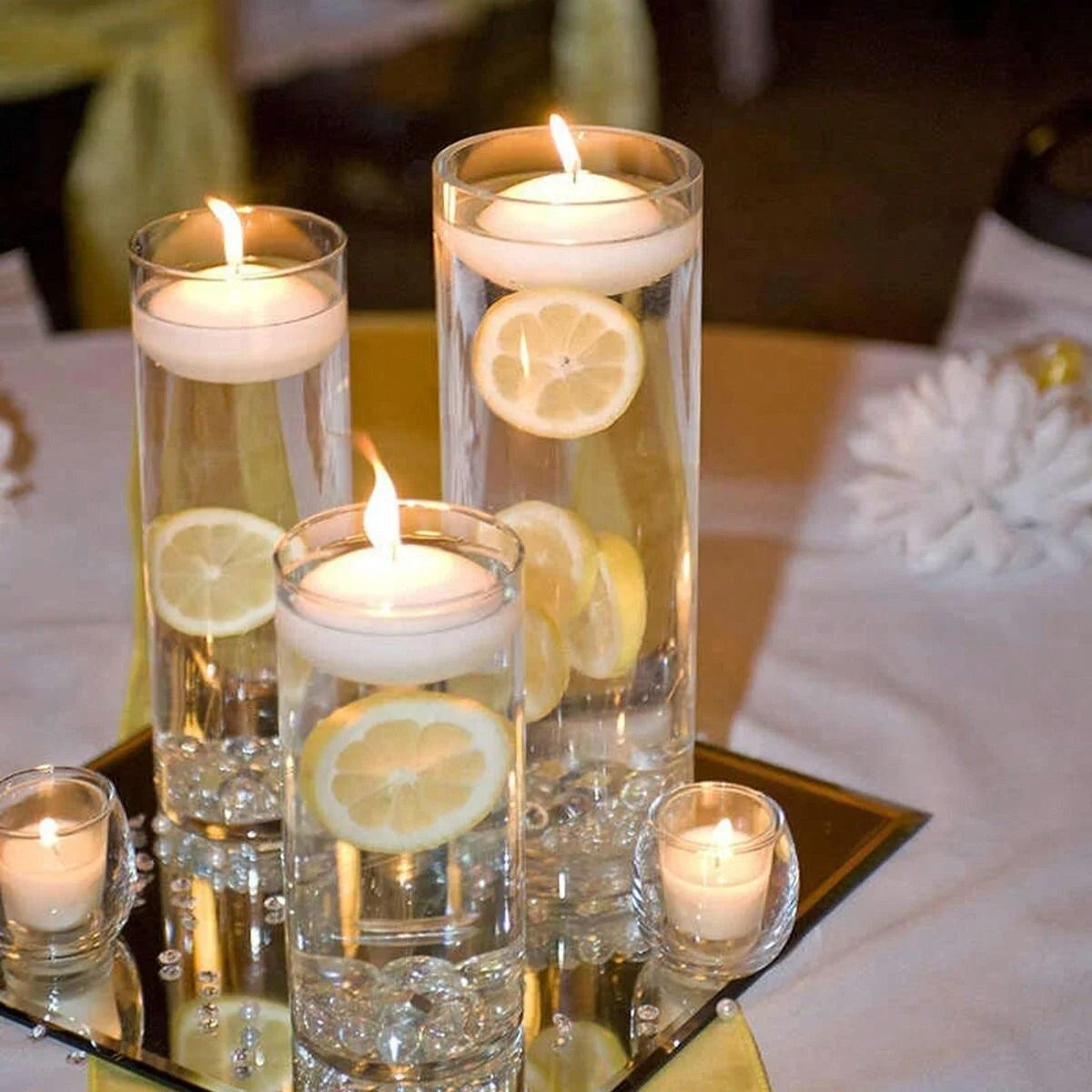 Cylinder Glass Vase  Candlestick 5