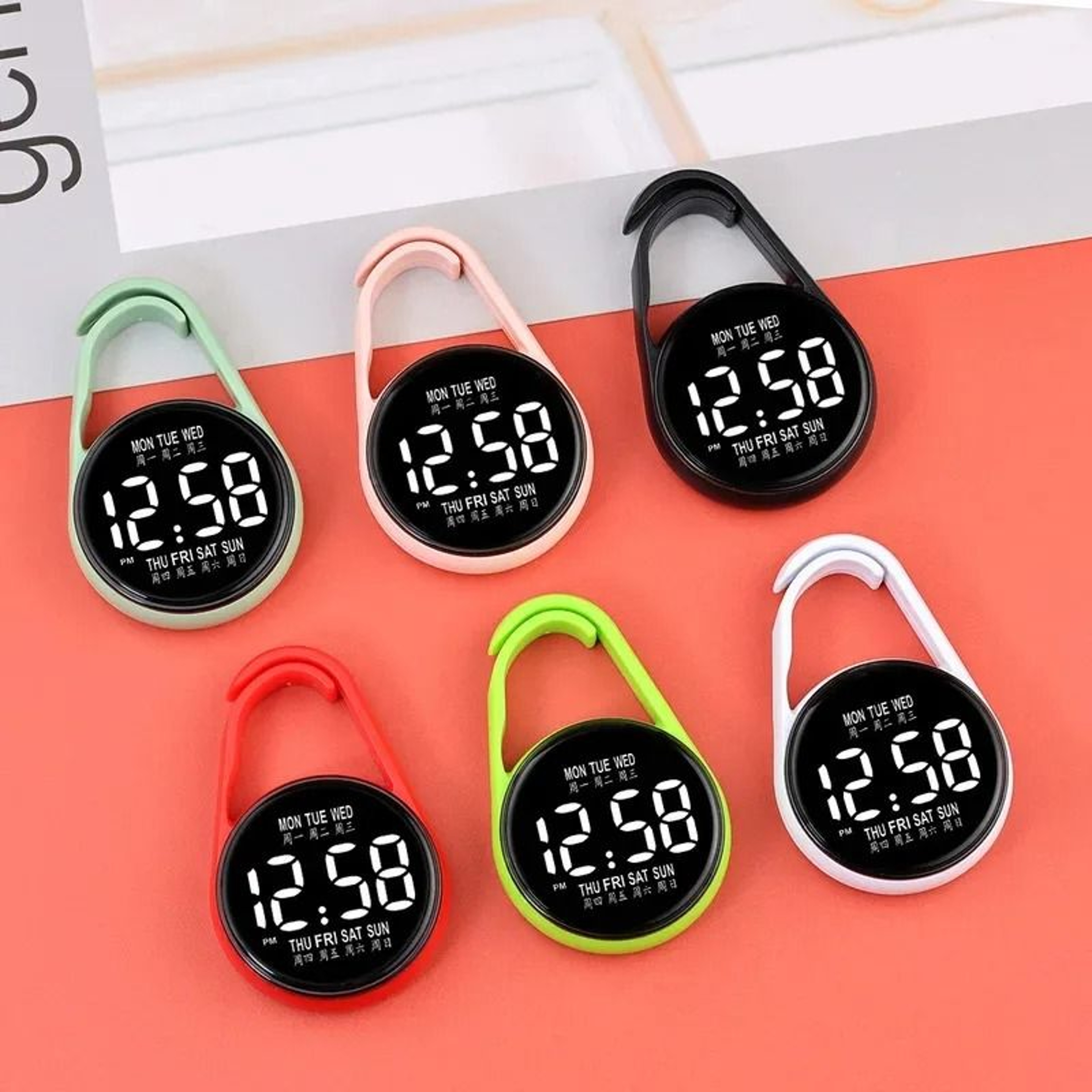 LED Electronic Hanging Pocket Watch 0