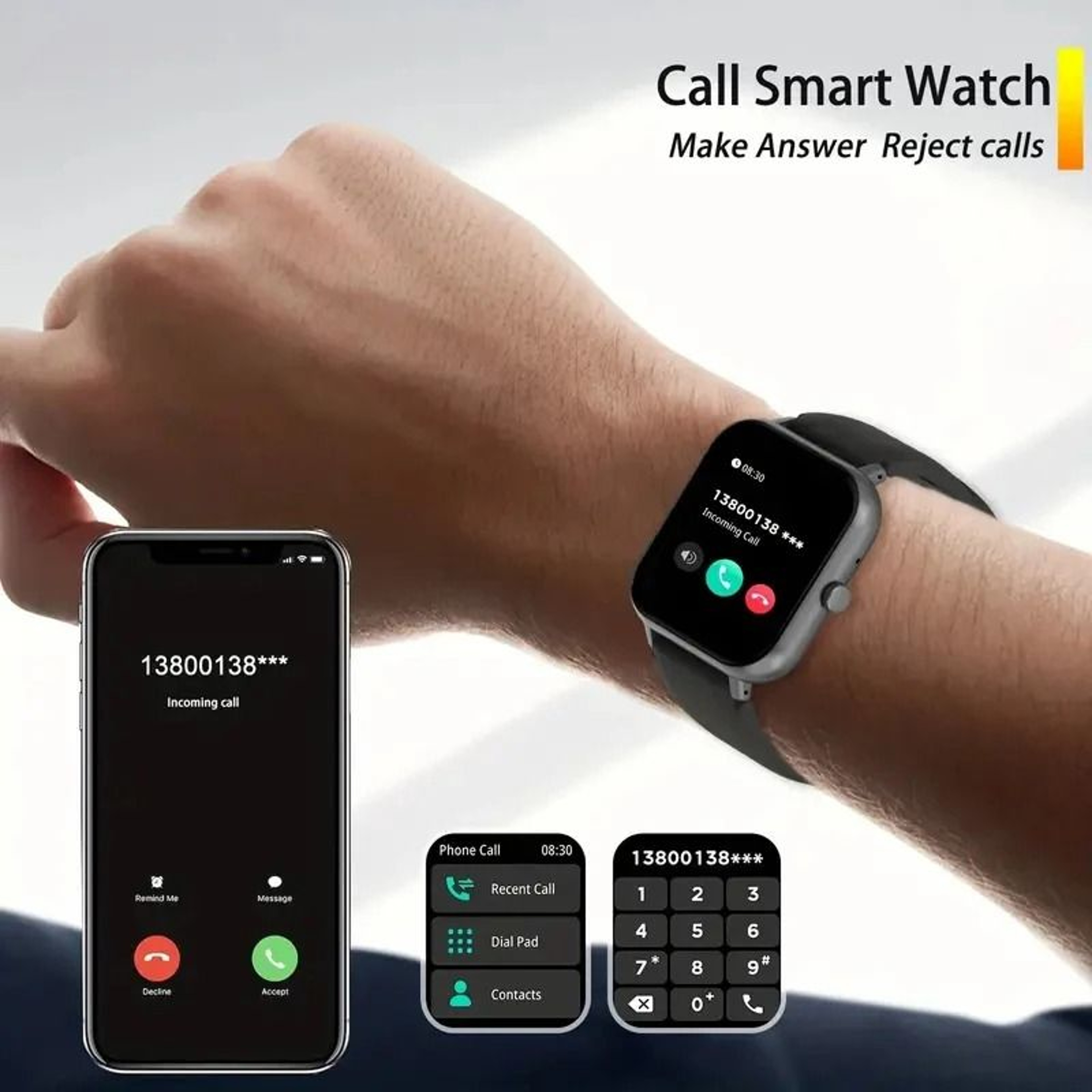 HighDefinition Wireless Calling Smartwatch 3